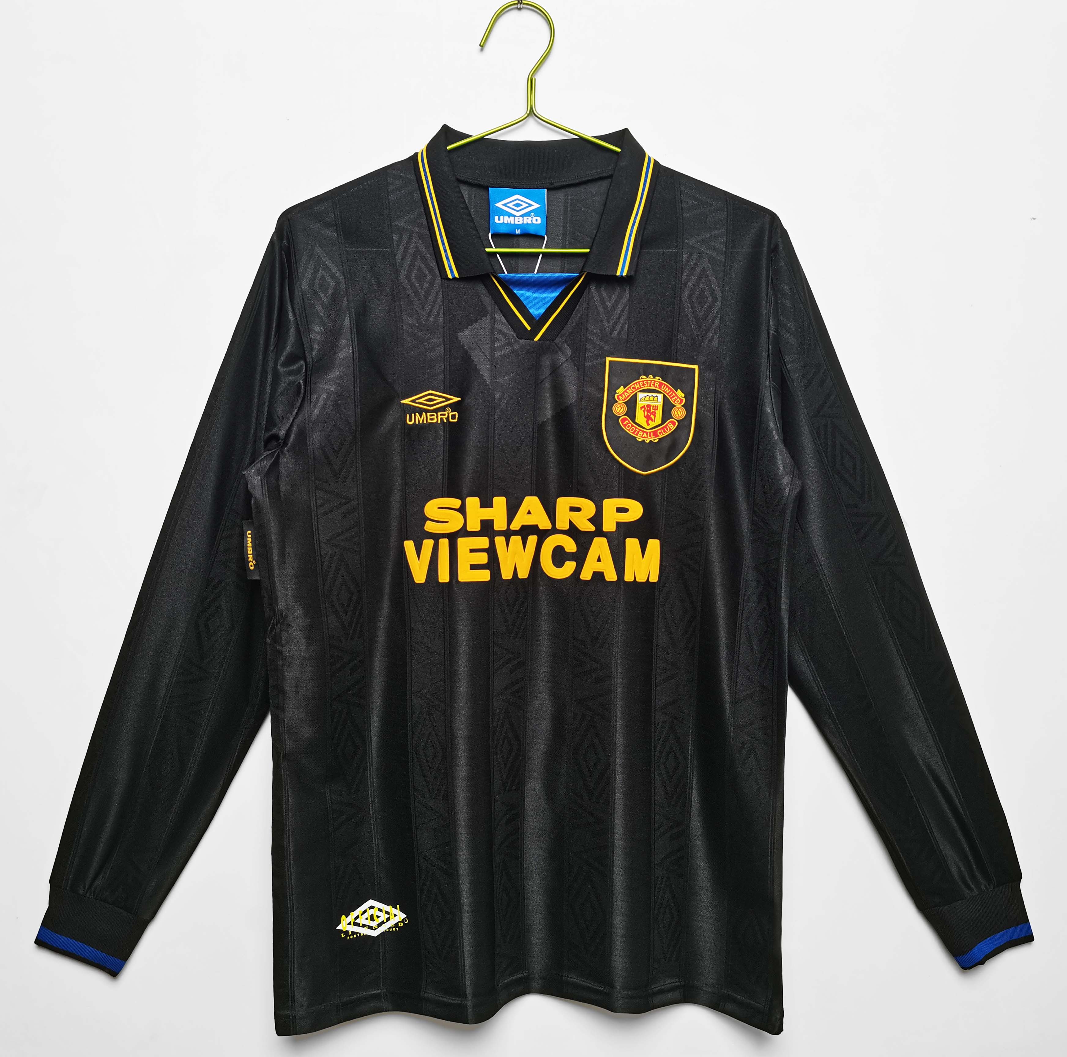 1993/1994 Retro Long Sleeve Manchester United Away Football Shirt 1:1 Thai Quality