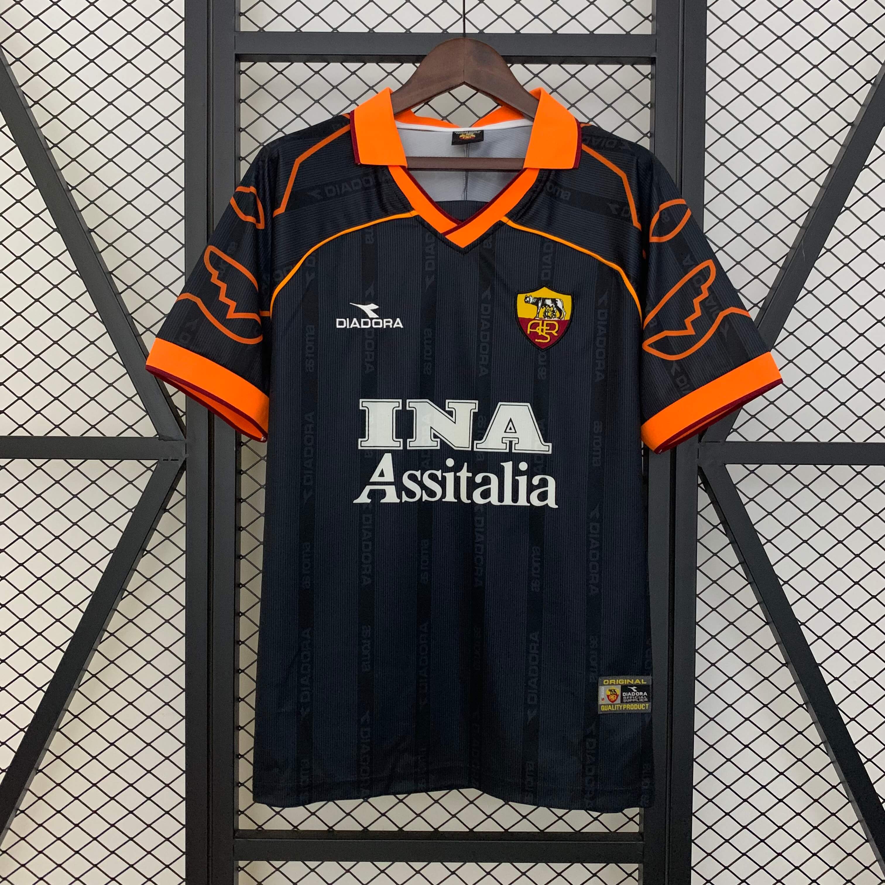 1999/2000 Retro AS Roma Away Football Shirt 1:1 Thai Quality