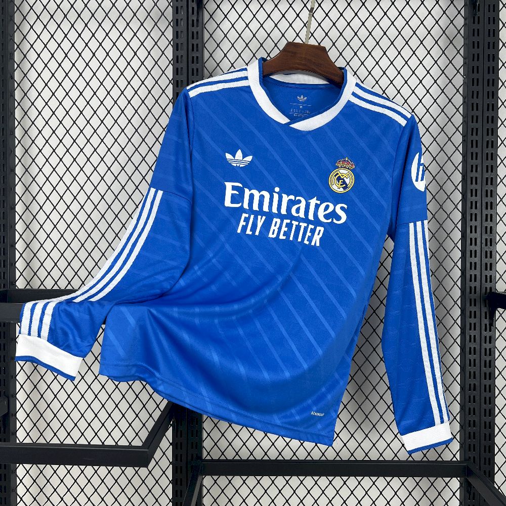 2025/2026 Long Sleeve Real Madrid Third Away Football Shirt 1:1 Thai Quality