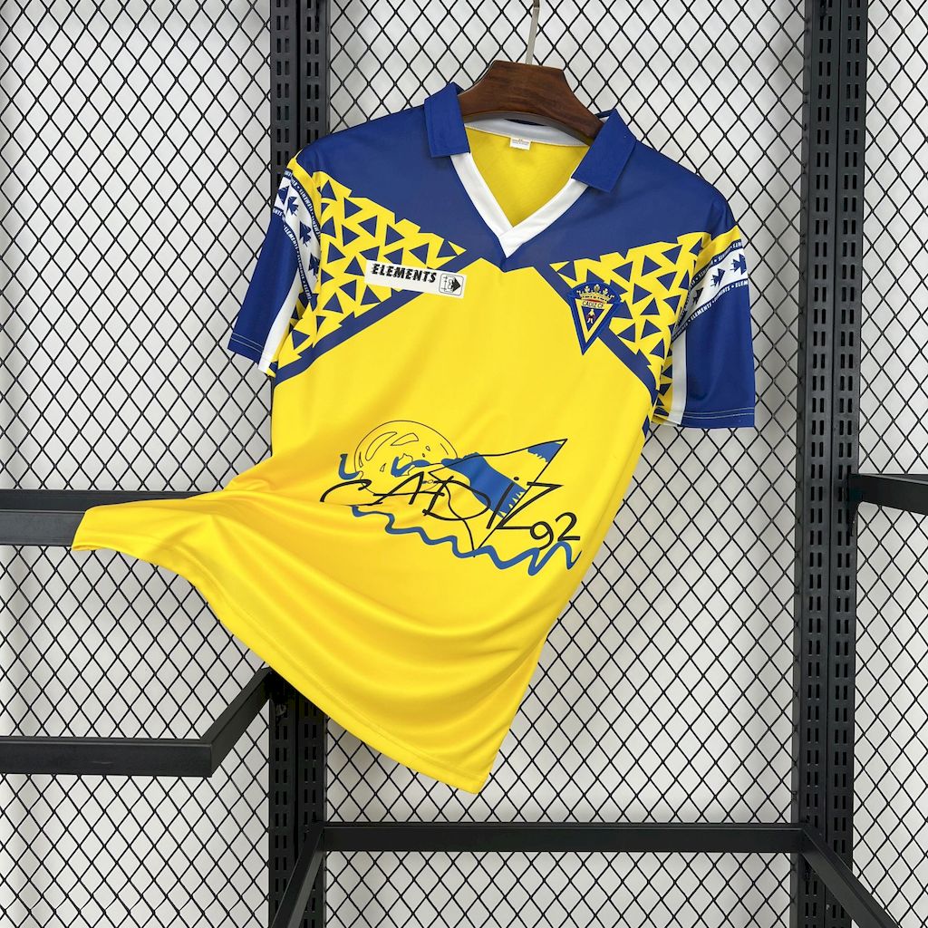 1991/1992 Retro Cadiz Home Football Shirt 1:1 Thai Quality