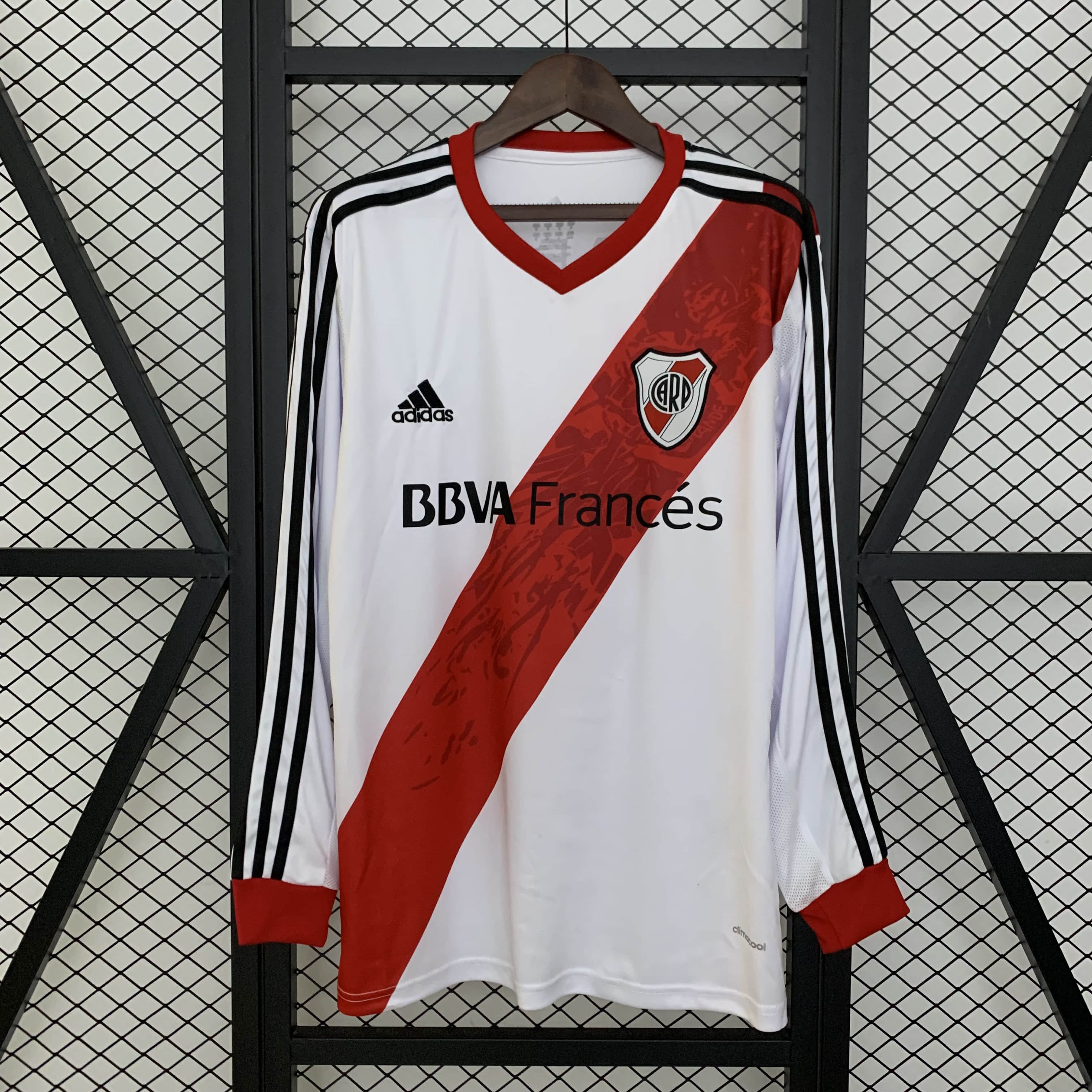 2013/2014 Long Sleeve Retro River Plate Home Football Shirt 1:1 Thai Quality