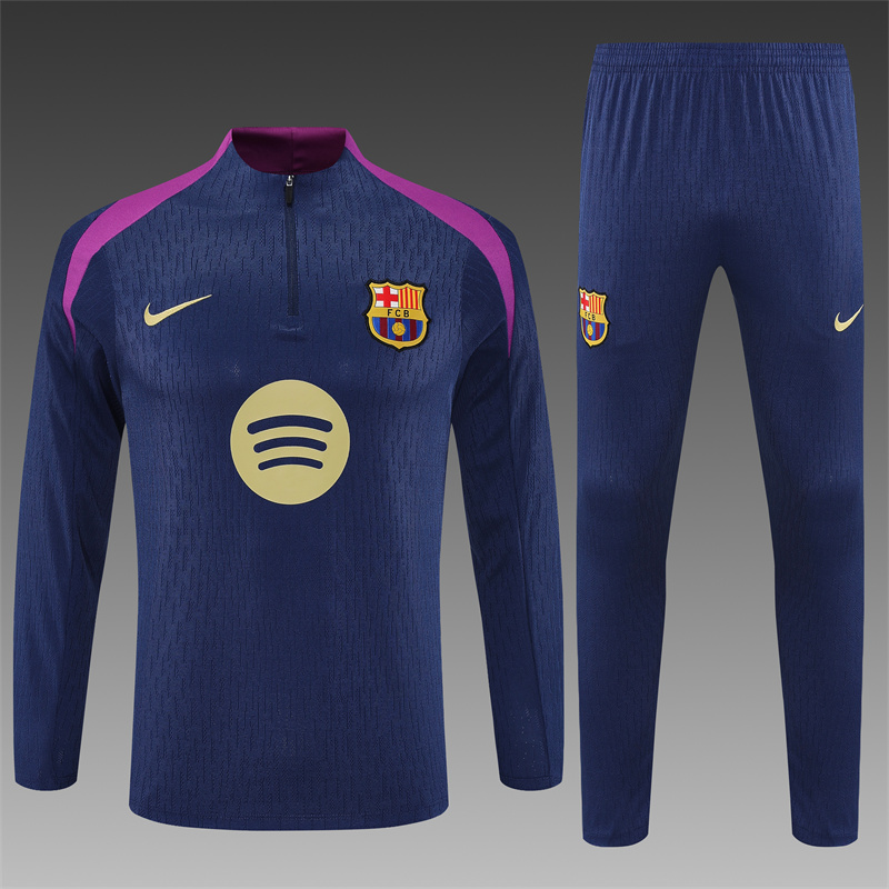 2025/2026 Barcelona Half-Pull Training Suit Football Shirt 1:1 Thai Quality Set