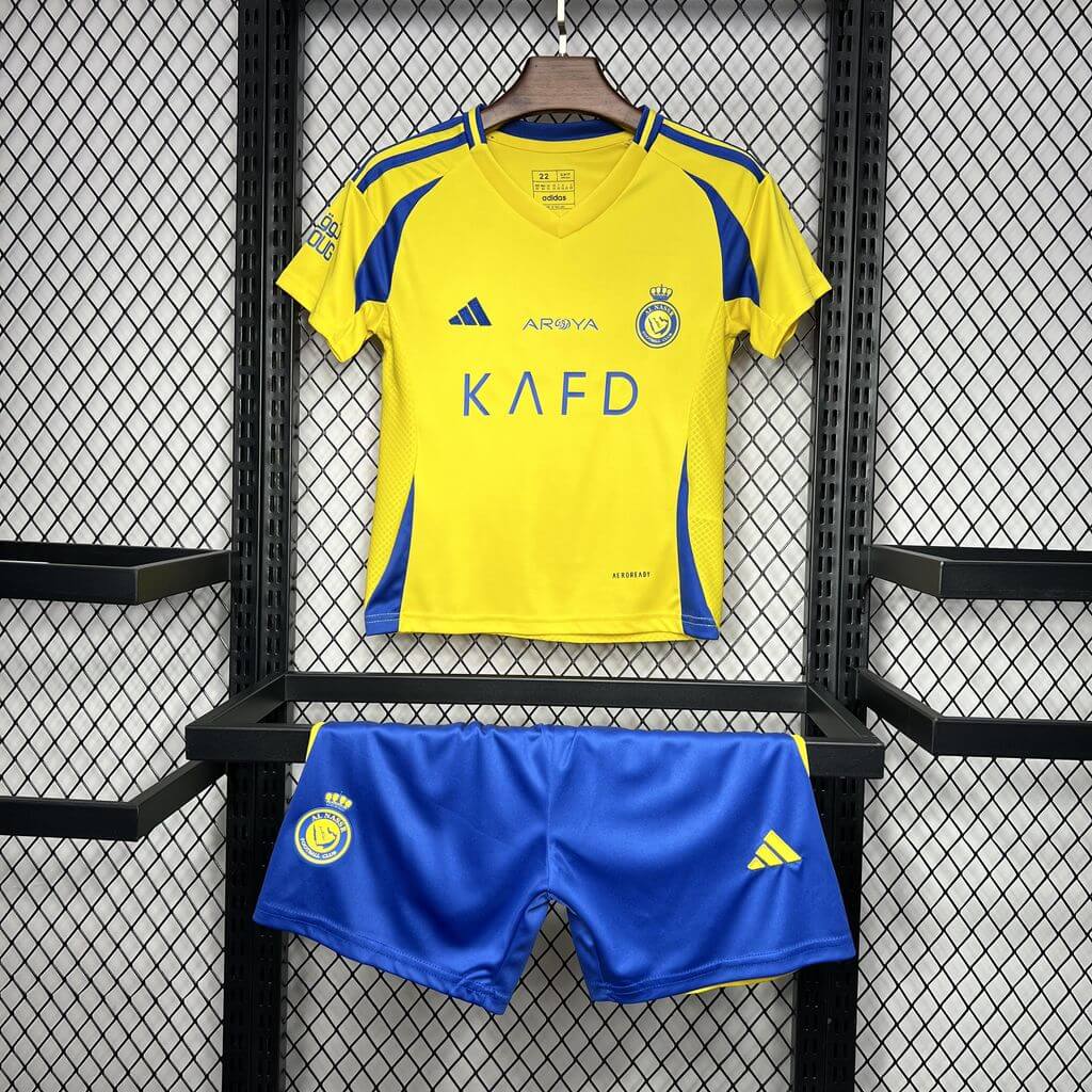2024/2025 Al-Nassr Home Football Shirt Kids Size 1:1 Thai Quality