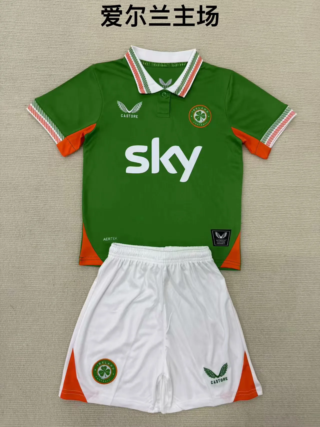 2025/2026 Ireland Home Football Shirt Kids Size 1:1 Thai Quality