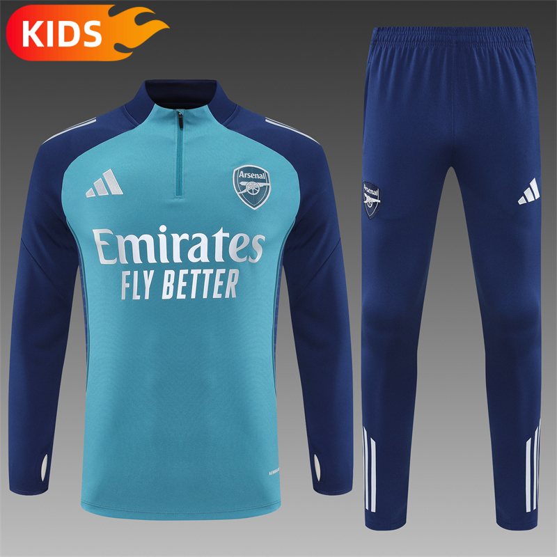 2025/2026 Arsenal Half-Pull Training Wear Football Shirt Kids Size