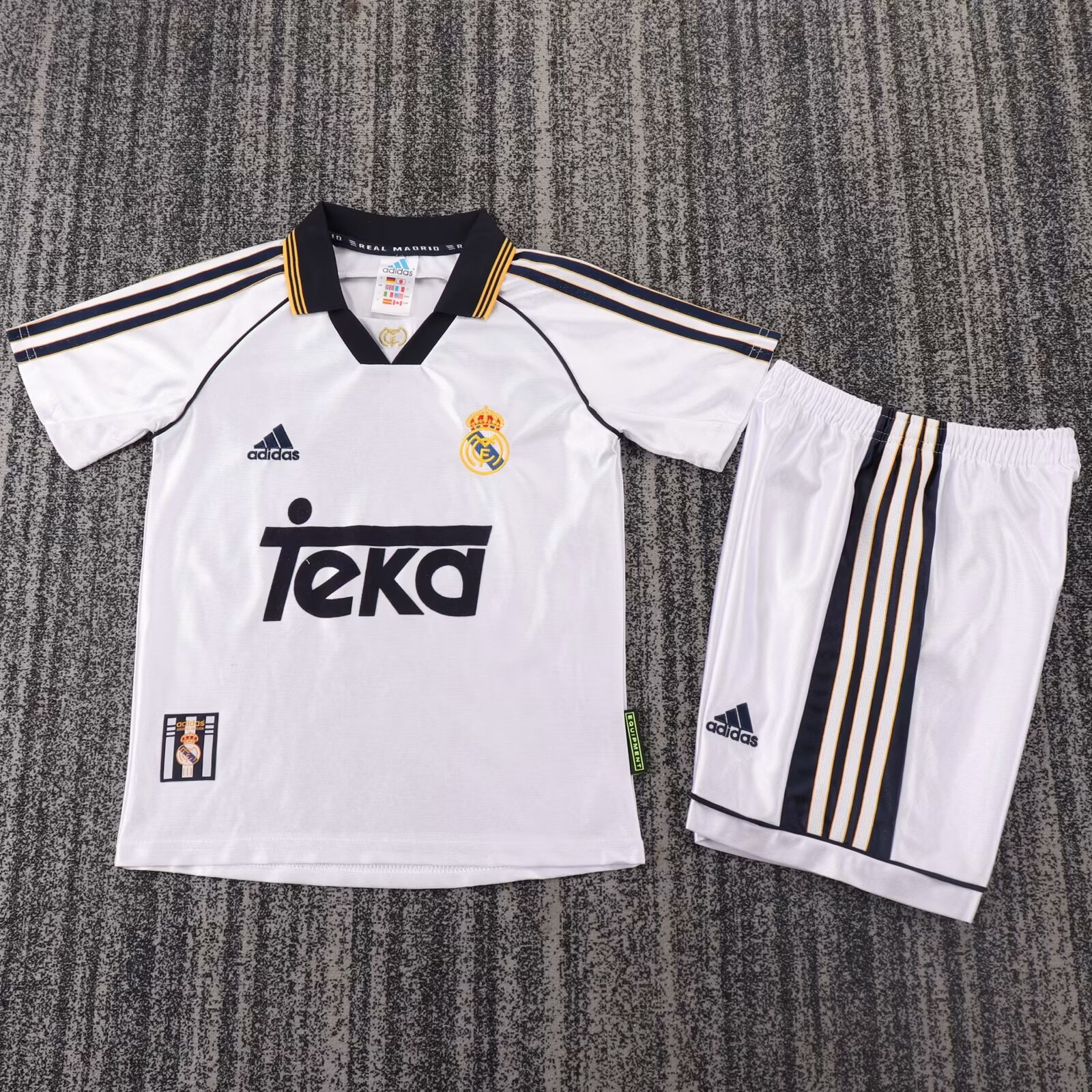 1998/2000 Retro Real Madrid Home Football Shirt Kids Size 1:1 Thai Quality
