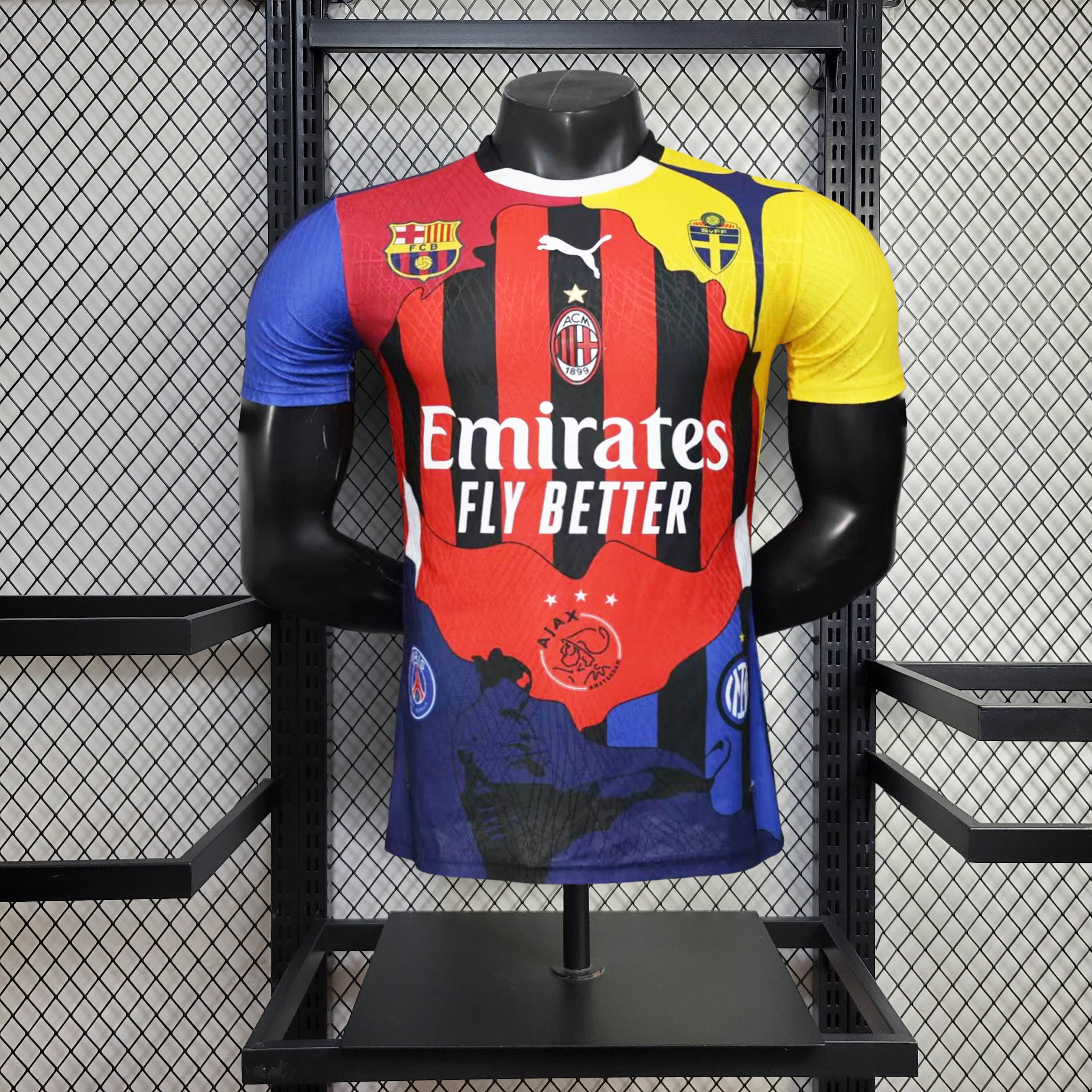 2025/2026 Player Version 11# Lbrahimovic AC Milan/Barcelona/Paris Saint-Germain/Ajax/Inter Milan/Sweden Football Shirt 1:1 Thai Quality