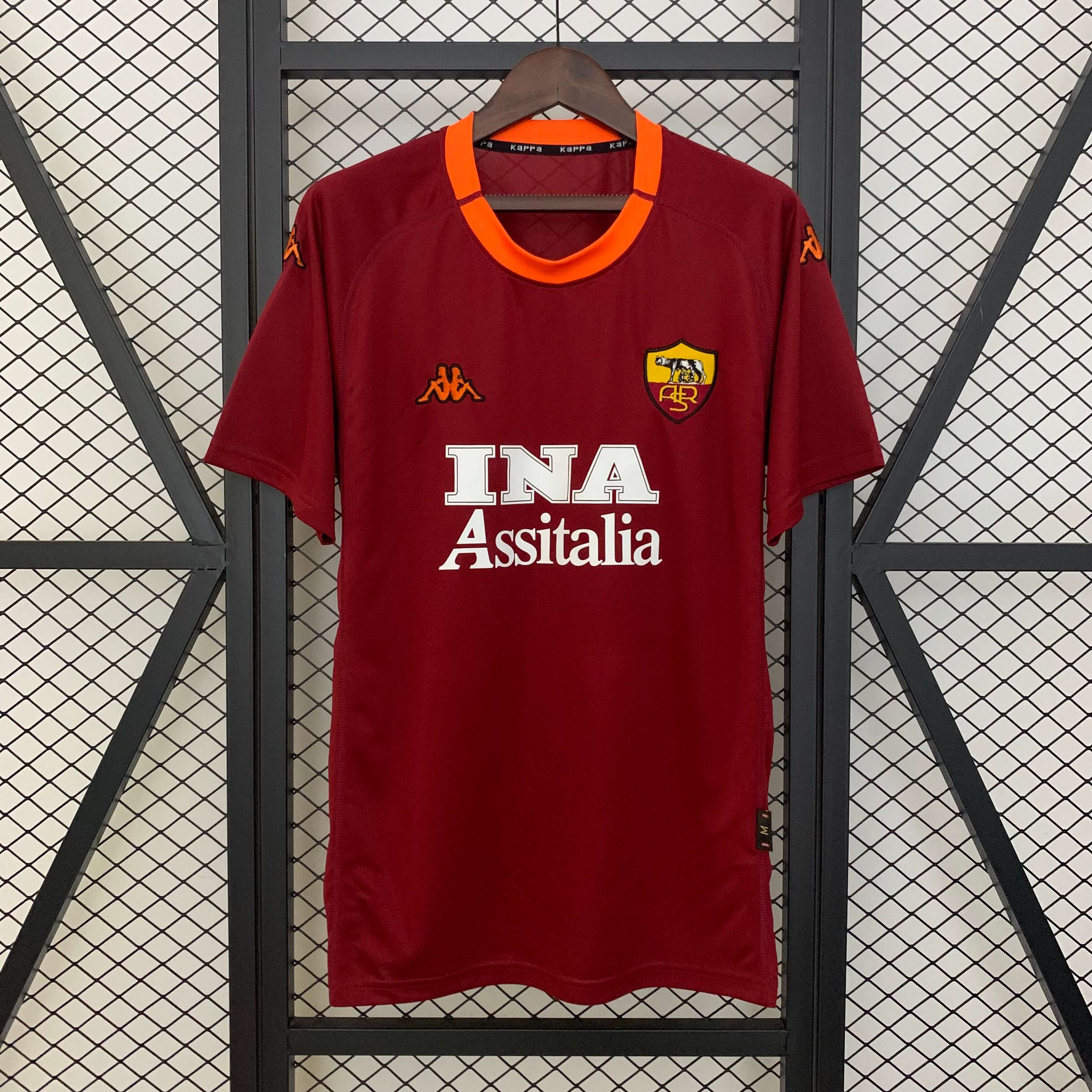 2000/2001 Retro AS Roma Home Football Shirt 1:1 Thai Quality