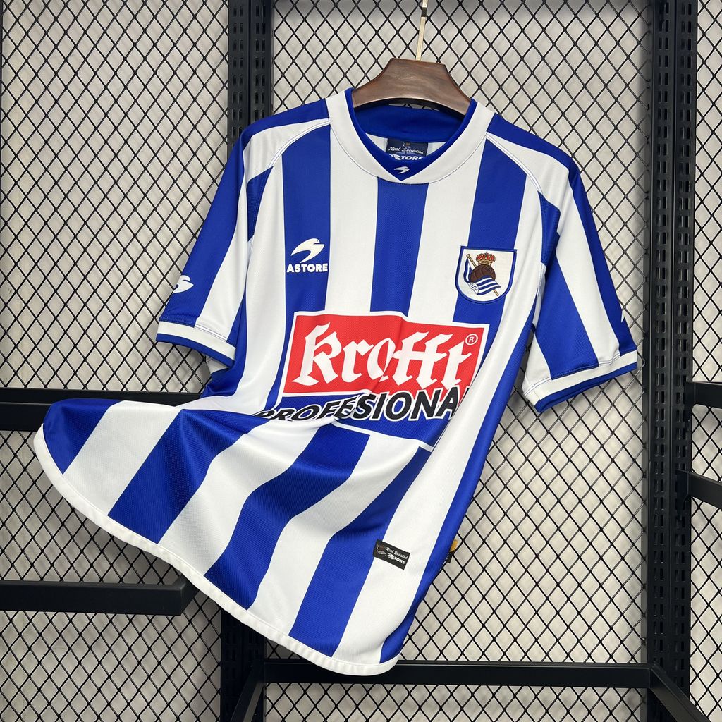 2002/2003 Retro Real Sociedad Home Football Shirt 1:1 Thai Quality