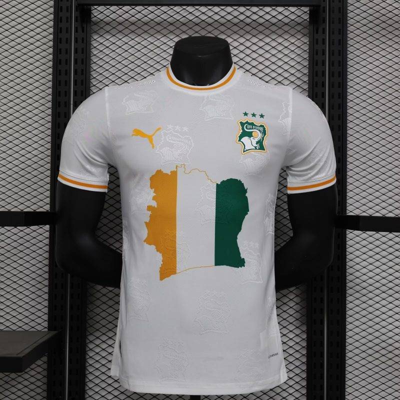 5749b687d325f2d239f34b5fb993646b 2024 Player Version Ivory Coast Special Edition Football Shirt 1:1 Thai Quality
