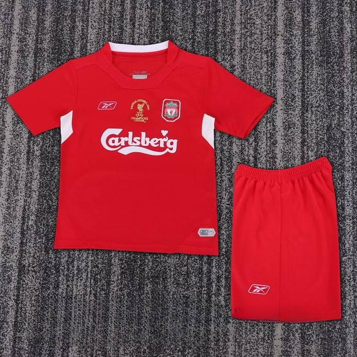 2004/2005 Retro Liverpool Home Football Shirt Kids Size 1:1 Thai Quality