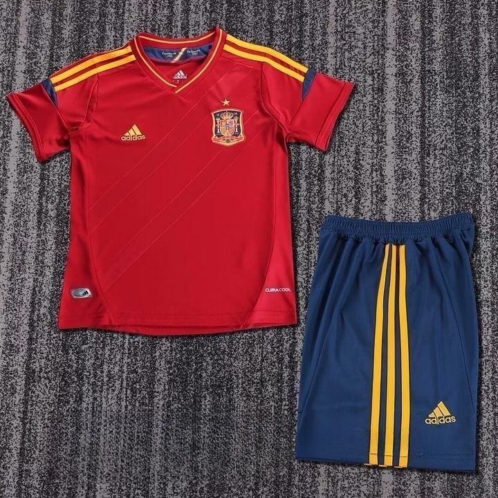 2012 Retro Spain Home Football Shirt Kids Size 1:1 Thai Quality