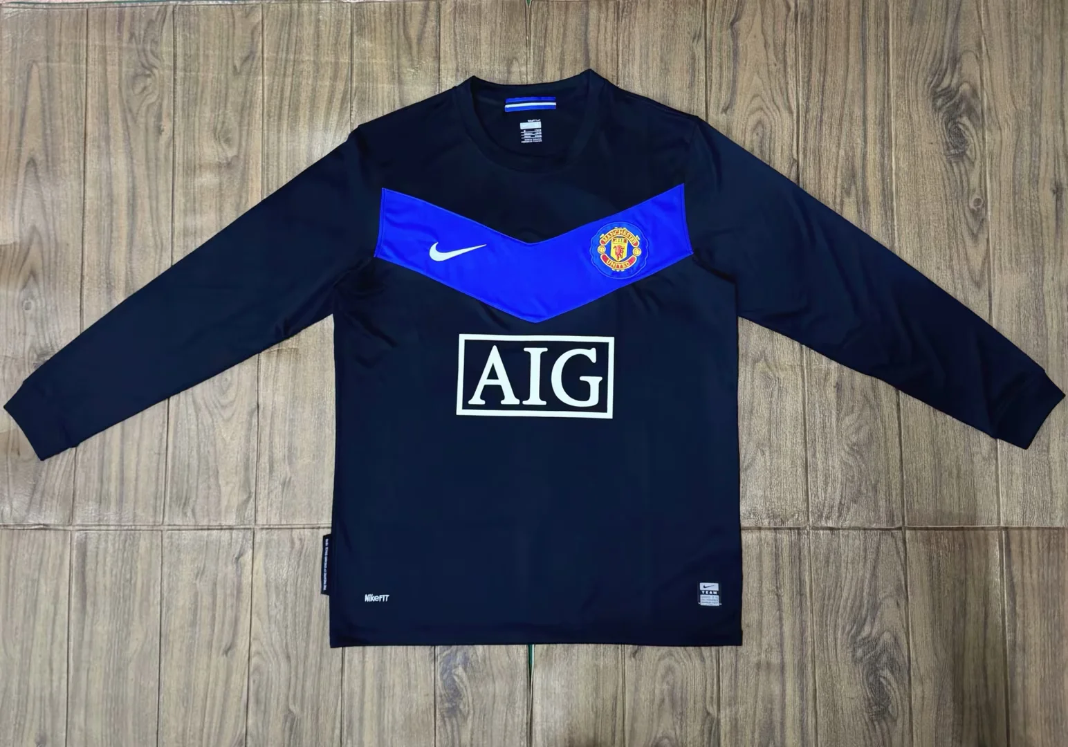 2009/2010 Retro Long Sleeve Manchester United Away Football Shirt 1:1 Thai Quality
