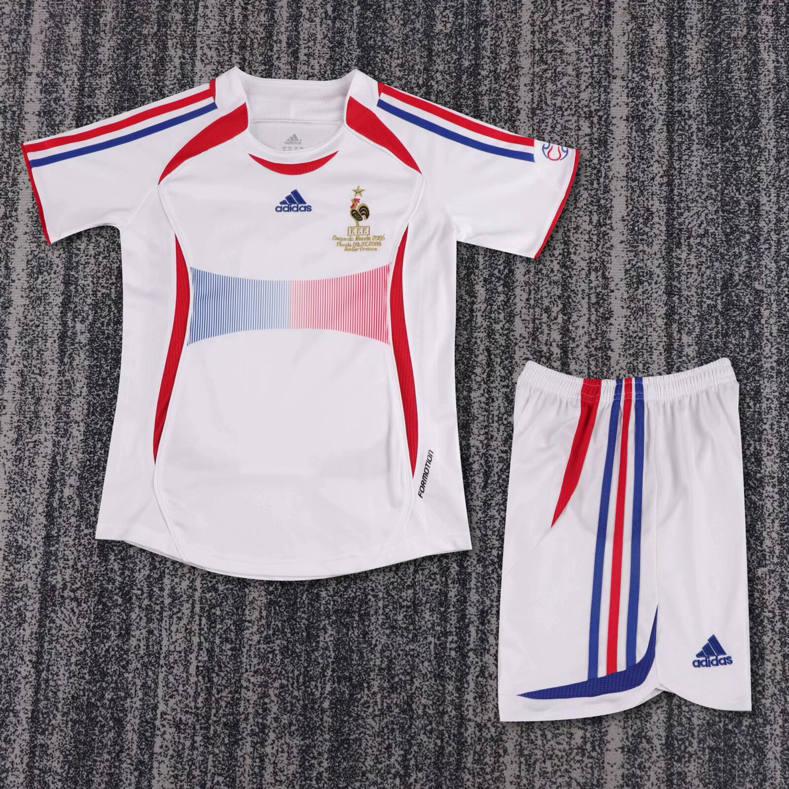 2006 Retro France Away Football Shirt Kids Size 1:1 Thai Quality