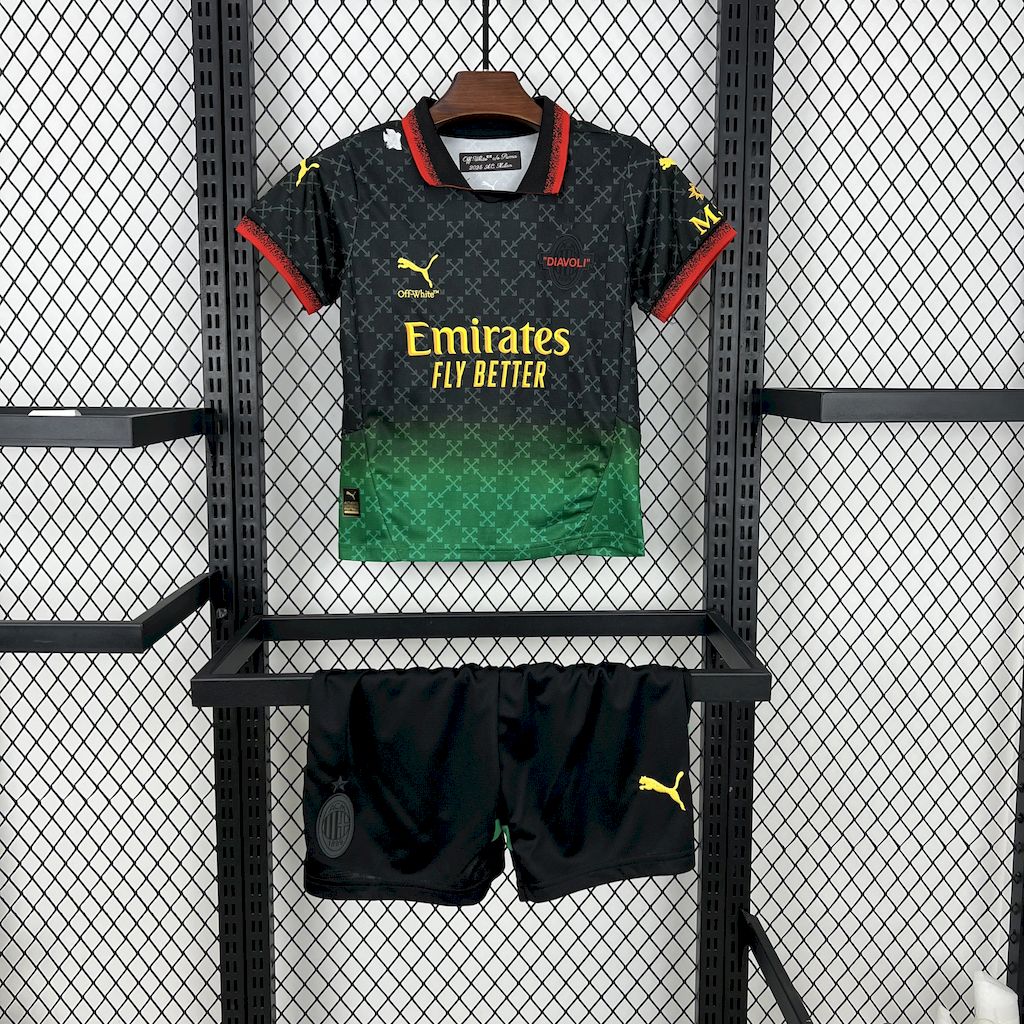 2024/2025 AC Milan Fourth Away Football Shirt Kids Size 1:1 Thai Quality