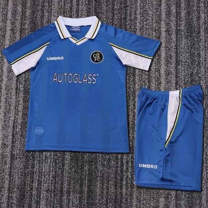 1997/1999 Retro Chelsea Home Football Shirt Kids Size 1:1 Thai Quality