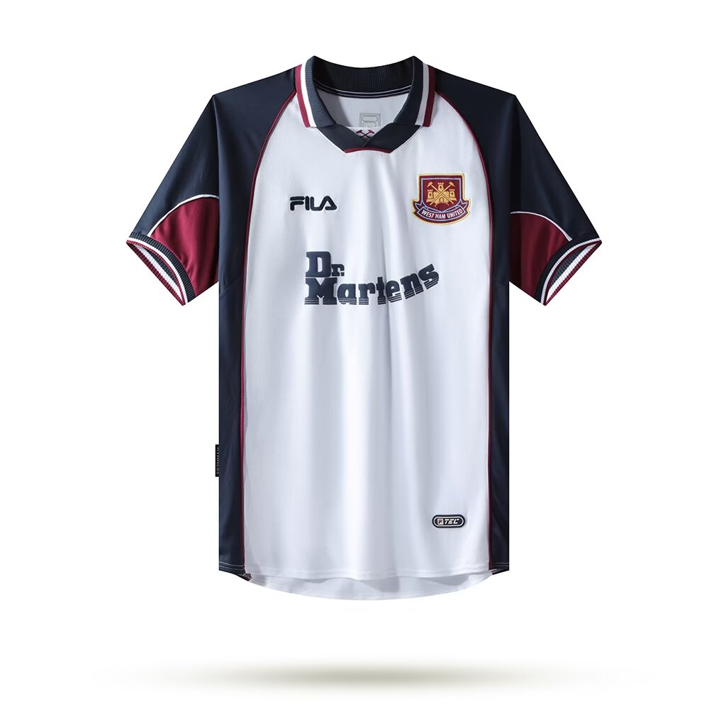 1999/2001 Retro West Ham United Away Football Shirt 1:1 Thai Quality