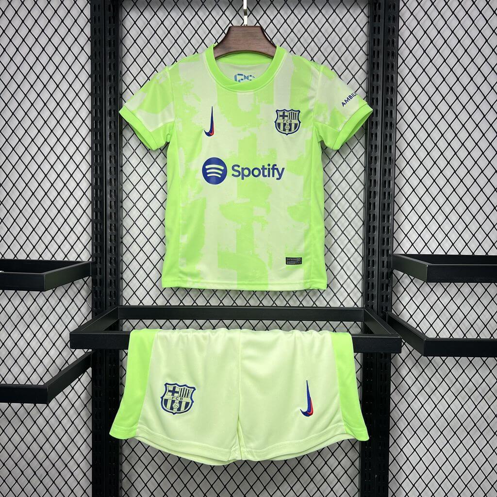 2024/2025 Barcelona Third Away Football Shirt Kids Size 1:1 Thai Quality