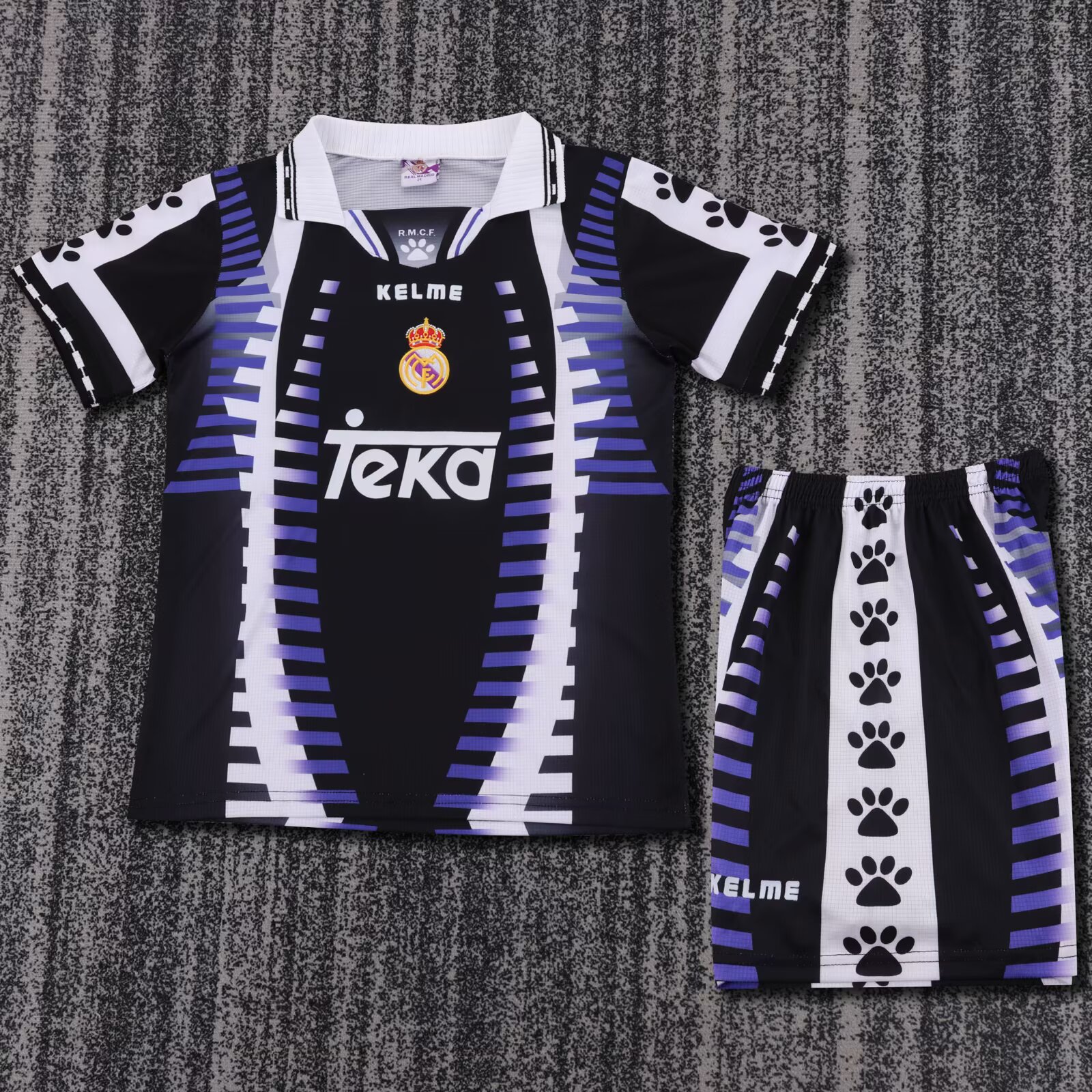 1997/1998 Retro Real Madrid Third Away Football Shirt Kids Size 1:1 Thai Quality