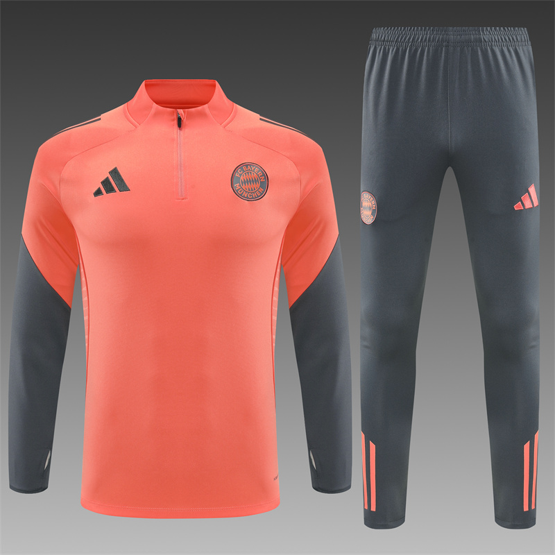2025/2026 Bayern Munchen Half-Pull Training Suit Football Shirt 1:1 Thai Quality Set