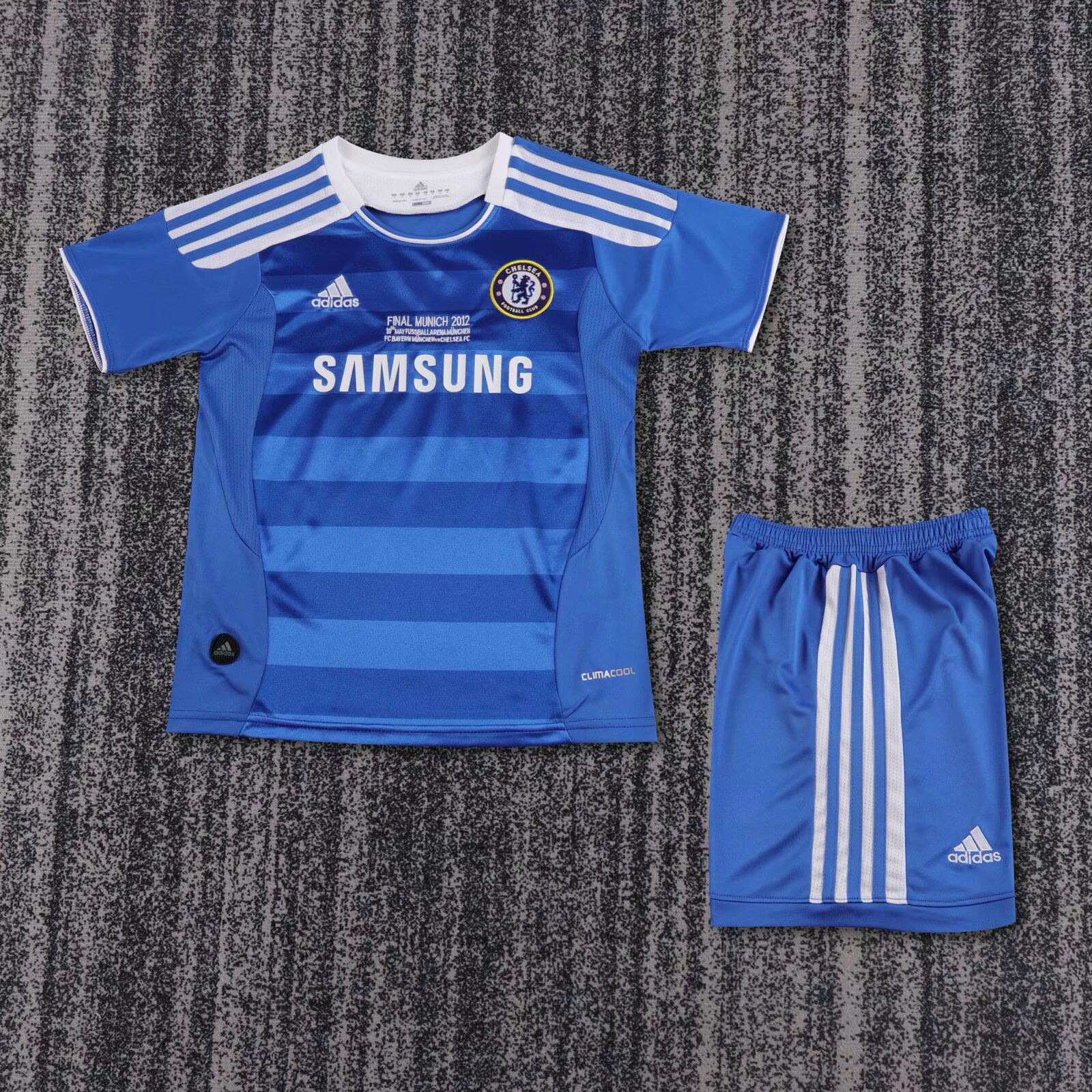 2011/2012 Retro Chelsea Home Champions League Football Shirt Kids Size 1:1 Thai Quality