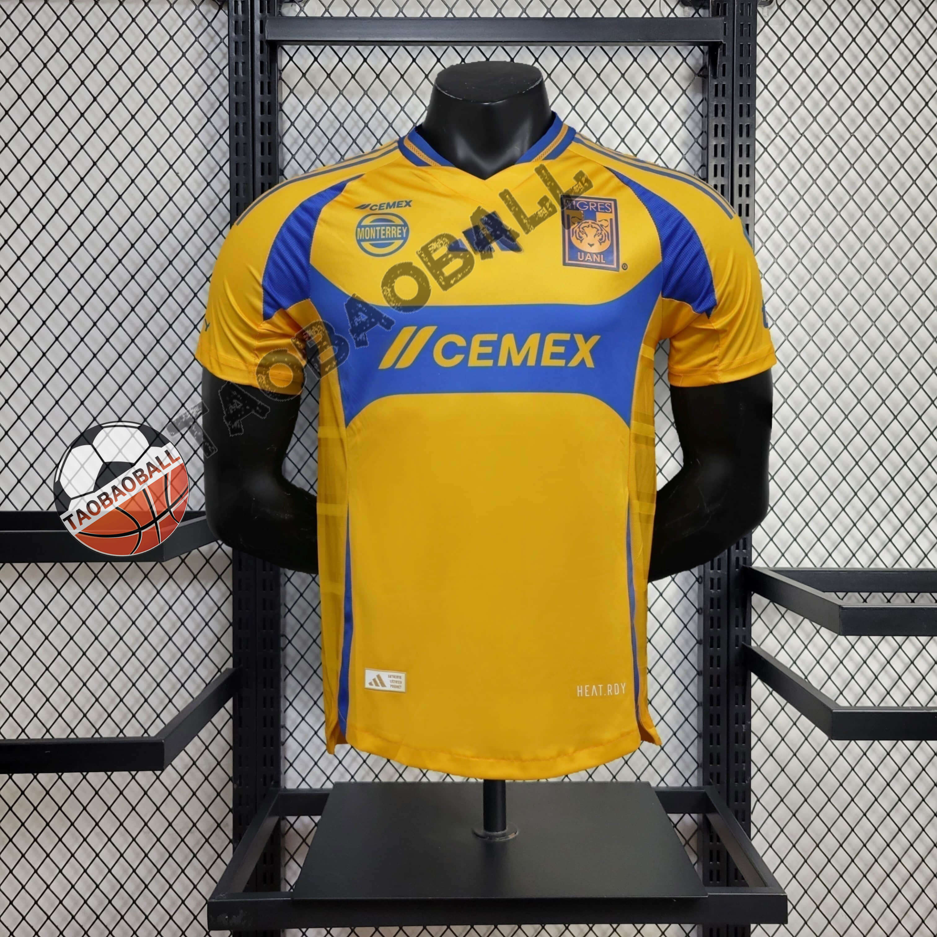 2024/2025 Player Version Tigres UANL Home Football Shirt 1:1 Thai Quality