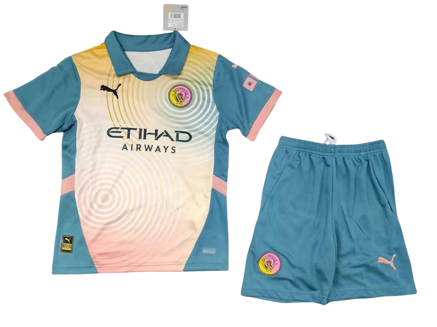 2024/2025 Manchester City Fourth Away Football Shirt Kids Size 1:1 Thai Quality