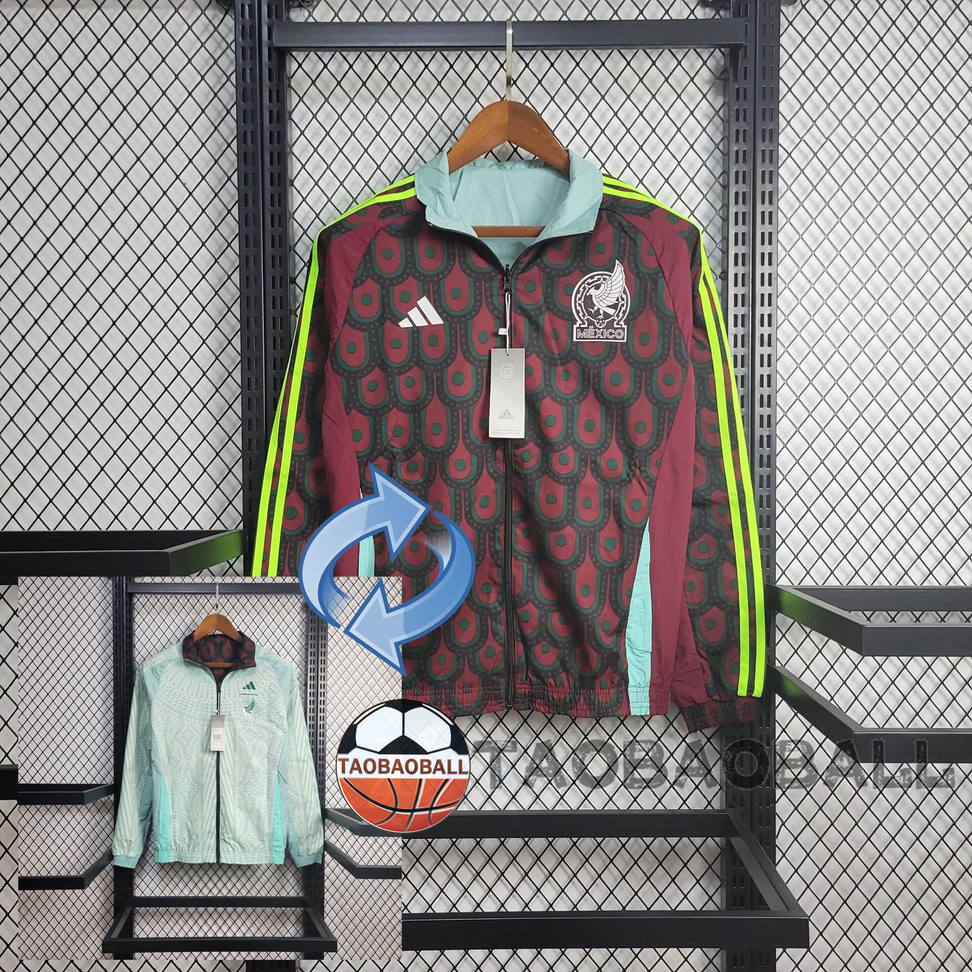 2024 Mexico Reversible Windbreaker Football Shirt