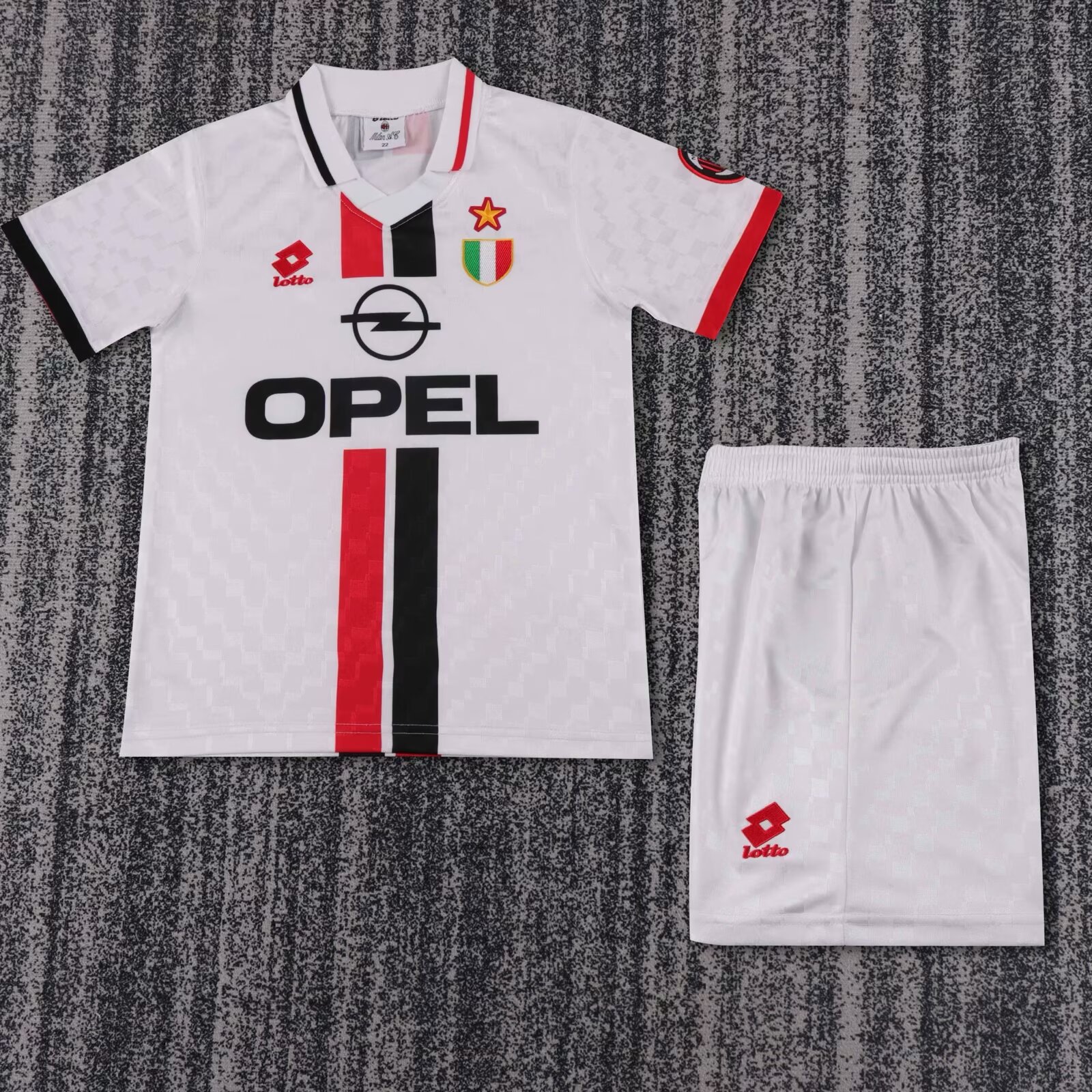 1996/1997 Retro AC Milan Away Football Shirt Kids Size 1:1 Thai Quality