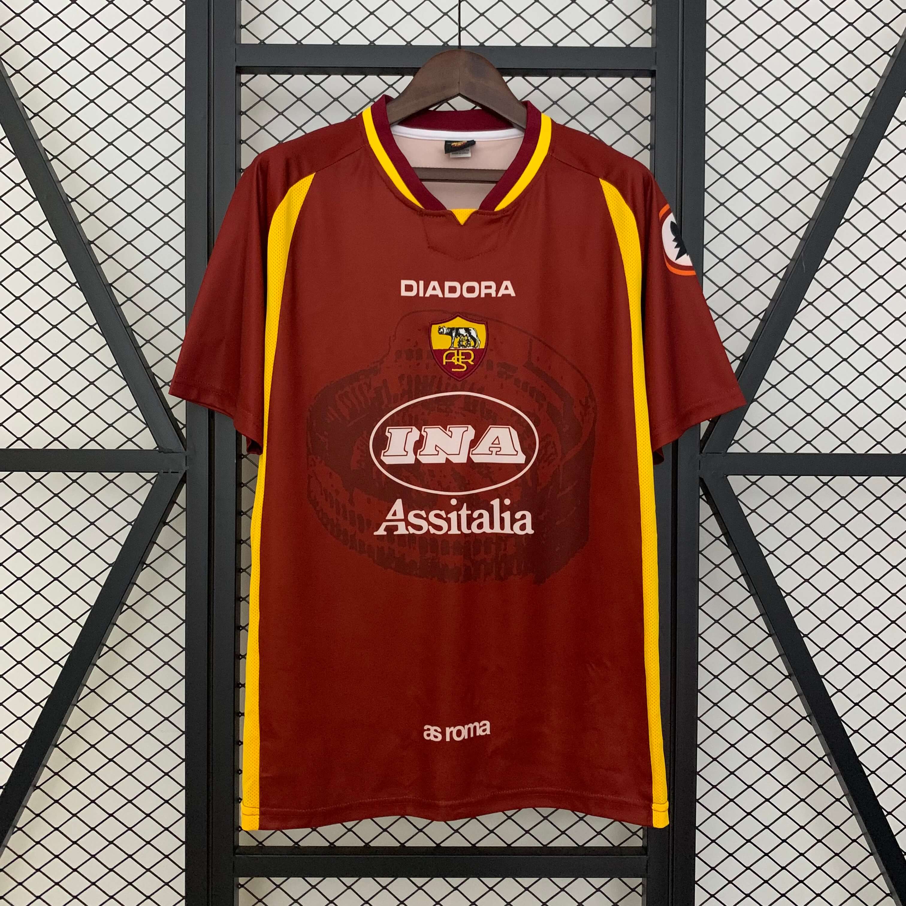 1997/1998 Retro AS Roma Home Football Shirt 1:1 Thai Quality