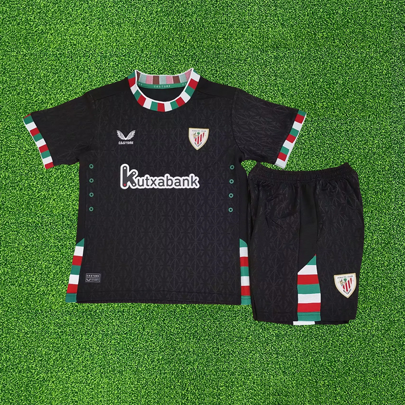 698e611d136d48e3a40d038d651d1bb6 2024/2025 Athletic Bilbao Fourth Away Football Shirt Kids Size 1:1 Thai Quality