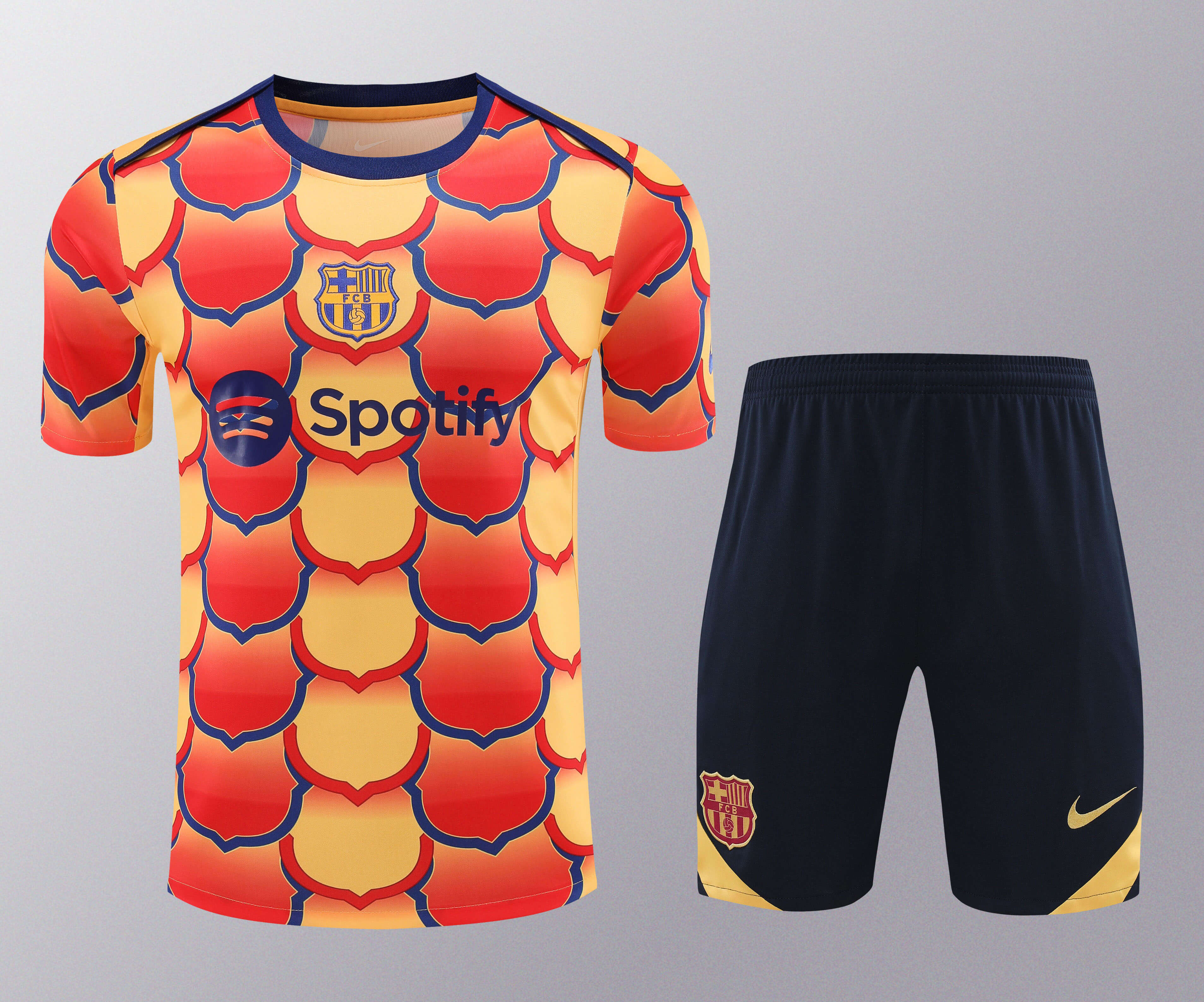 2024/2025 Barcelona Training Wear Yellow Suit Shirt 1:1 Thai Quality