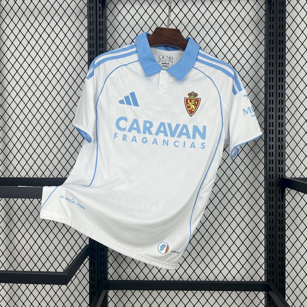 2025/2026 Real Zaragoza Home Football Shirt 1:1 Thai Quality