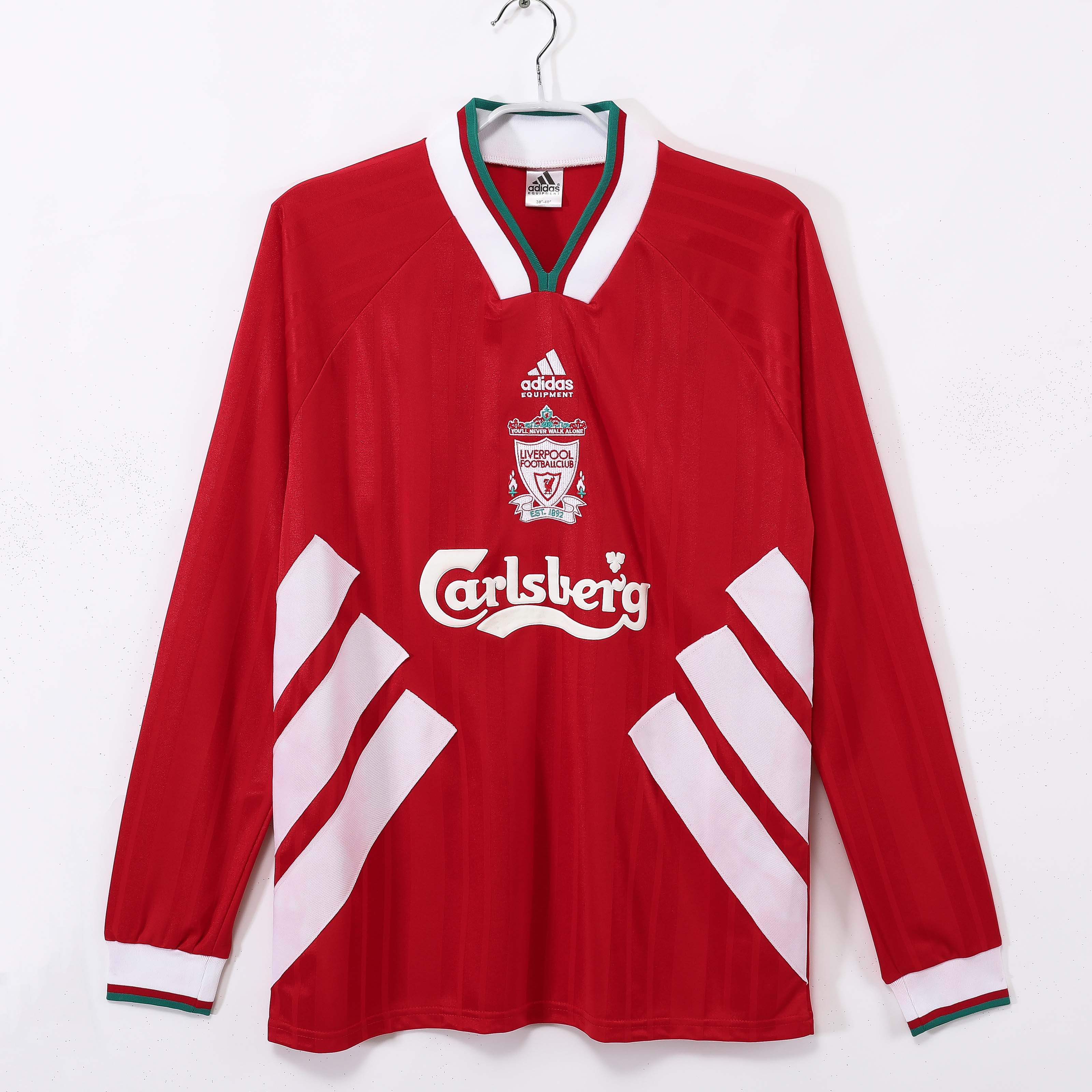 1993/1995 Retro Long Sleeve Liverpool Home Football Shirt 1:1 Thai Quality