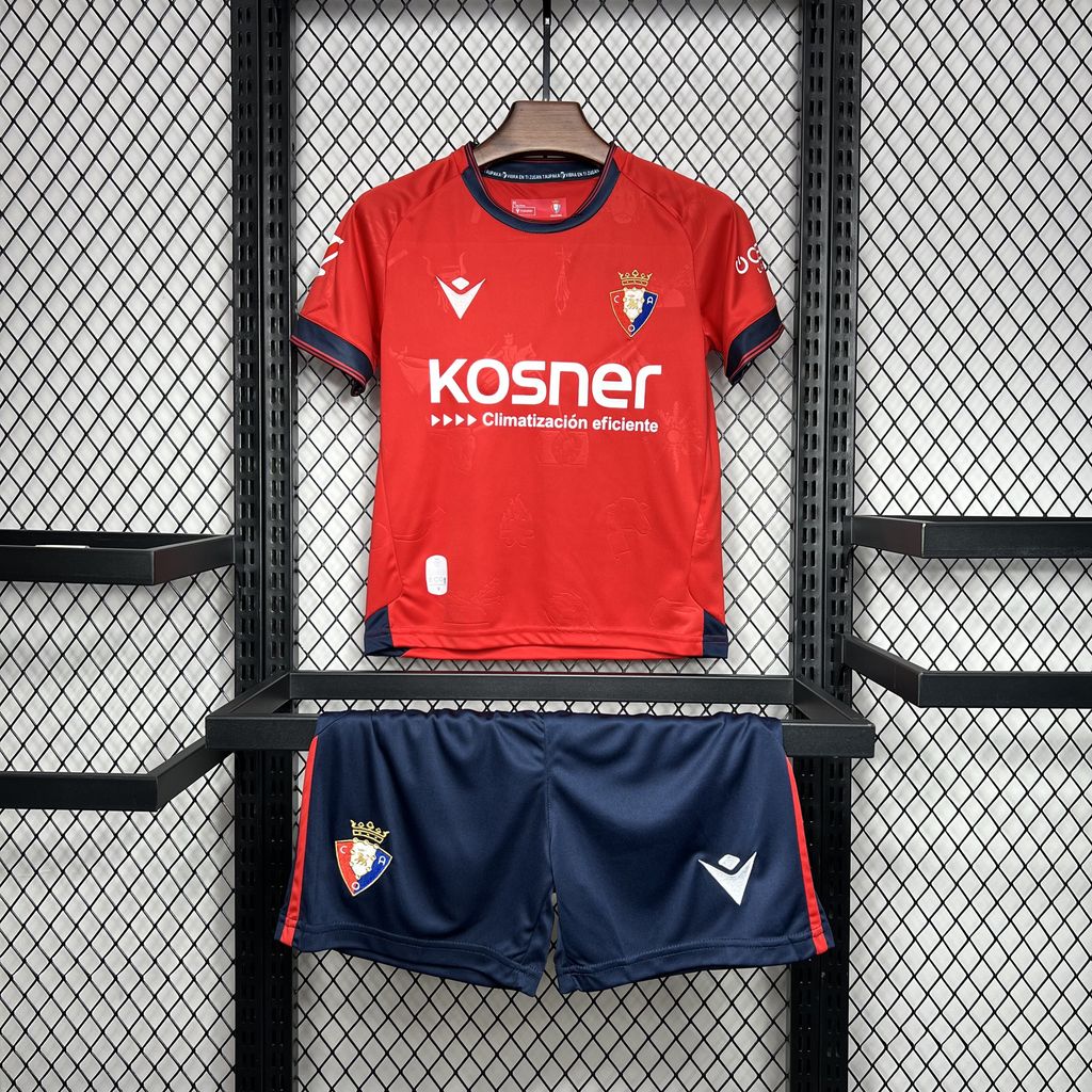 2024/2025 Osasuna Home Football Shirt Kids Size 1:1 Thai Quality