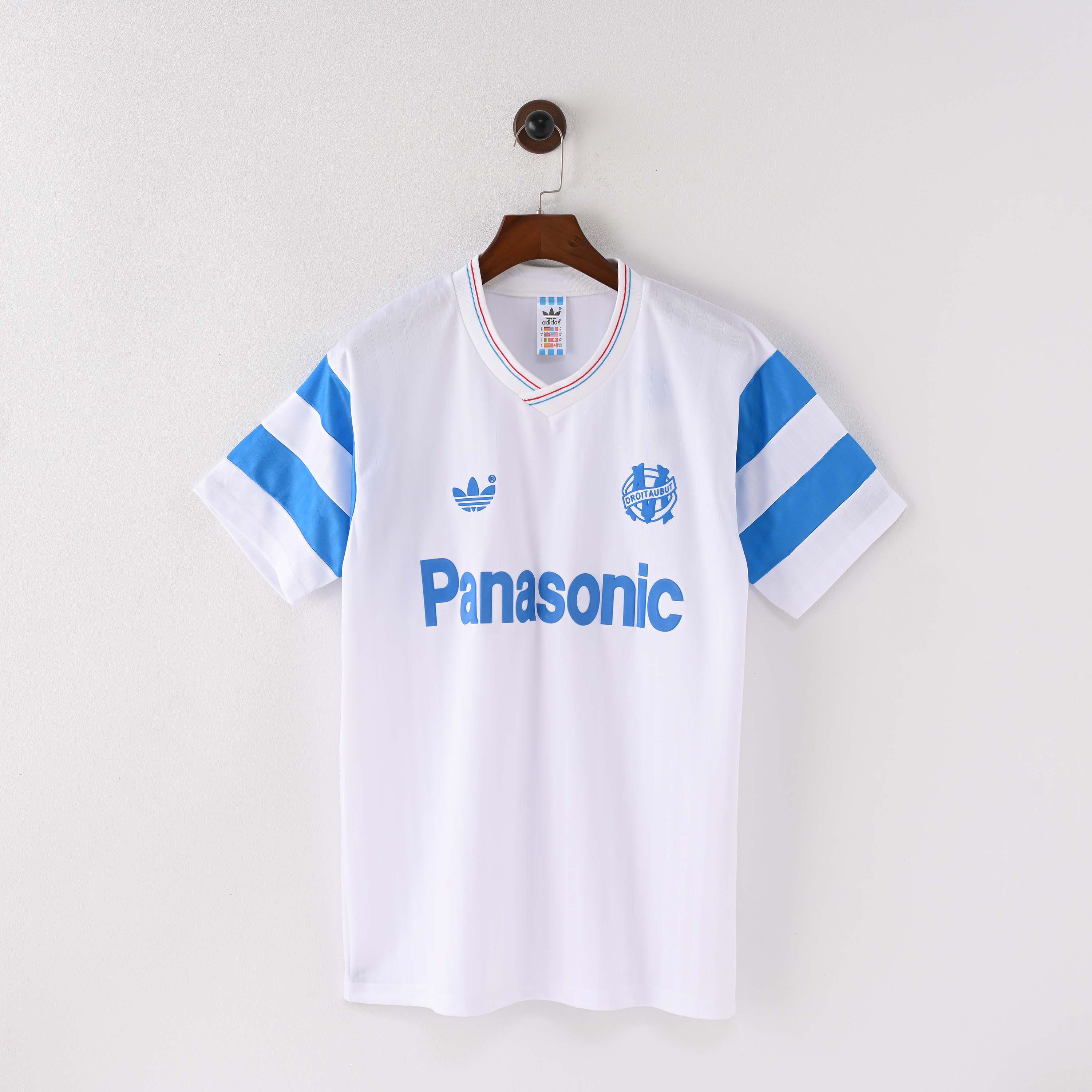 1990 Retro Olympique Marseille Home Football Shirt 1:1 Thai Quality