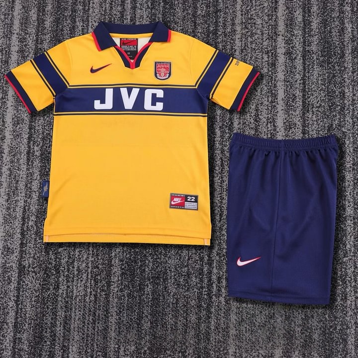 1997/1999 Retro Arsenal Away Football Shirt Kids Size 1:1 Thai Quality