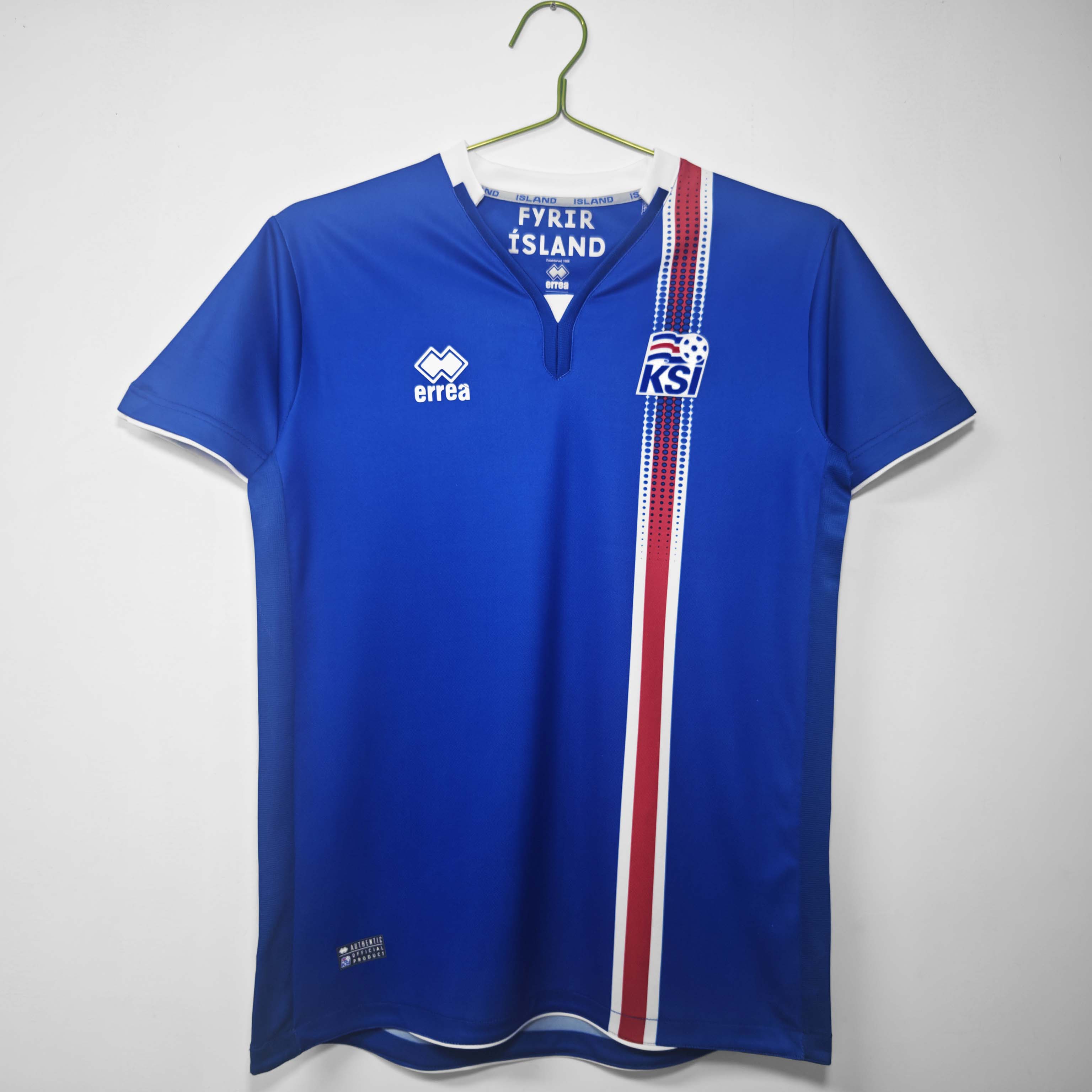 2016 Retro Iceland Home Football Shirt 1:1 Thai Quality