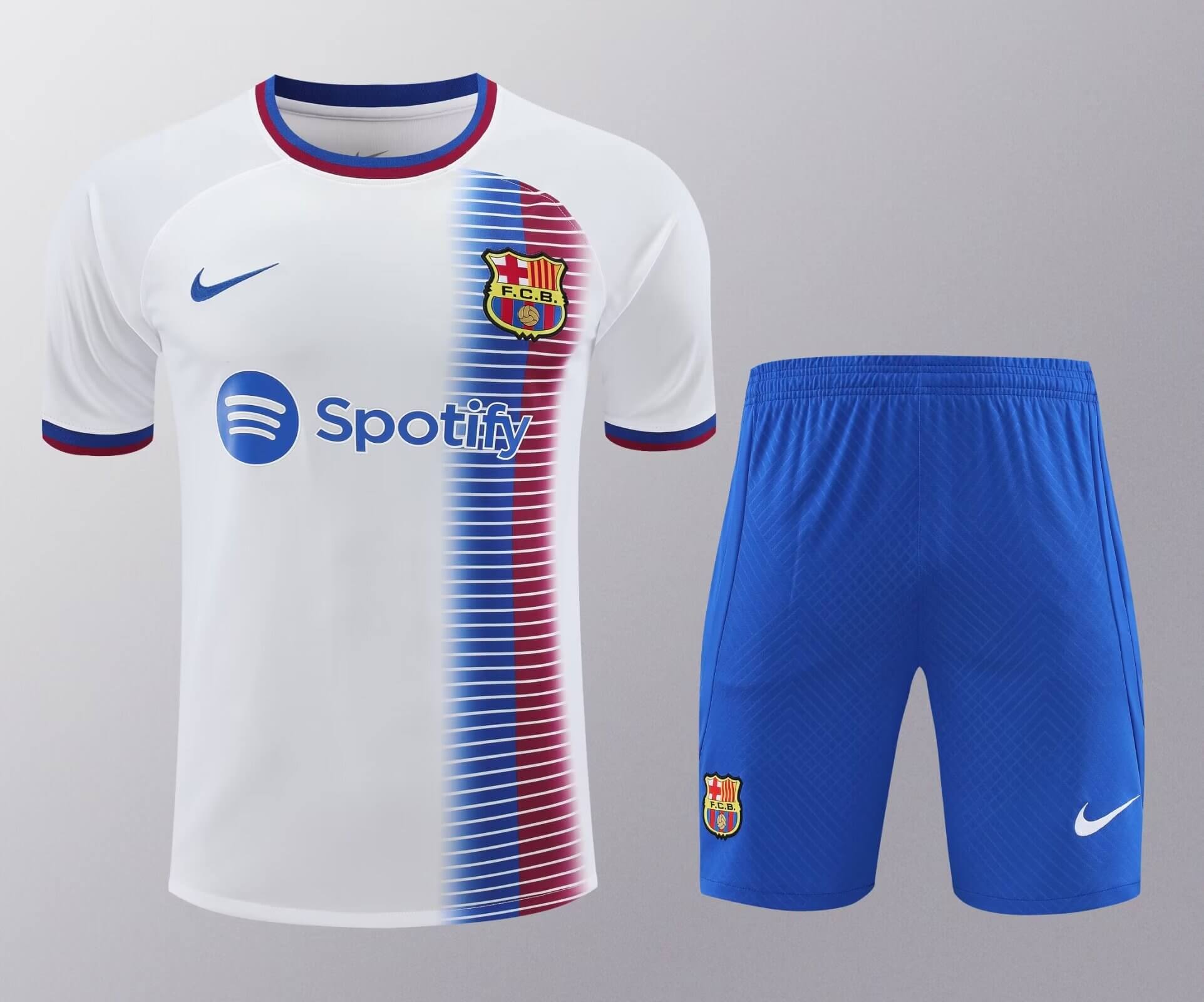 2024/2025 Barcelona Training Wear White Suit Shirt 1:1 Thai Quality