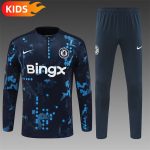 2024/2025 Chelsea Half-Pull Training Wear Royal Blue Football Shirt Kids Size