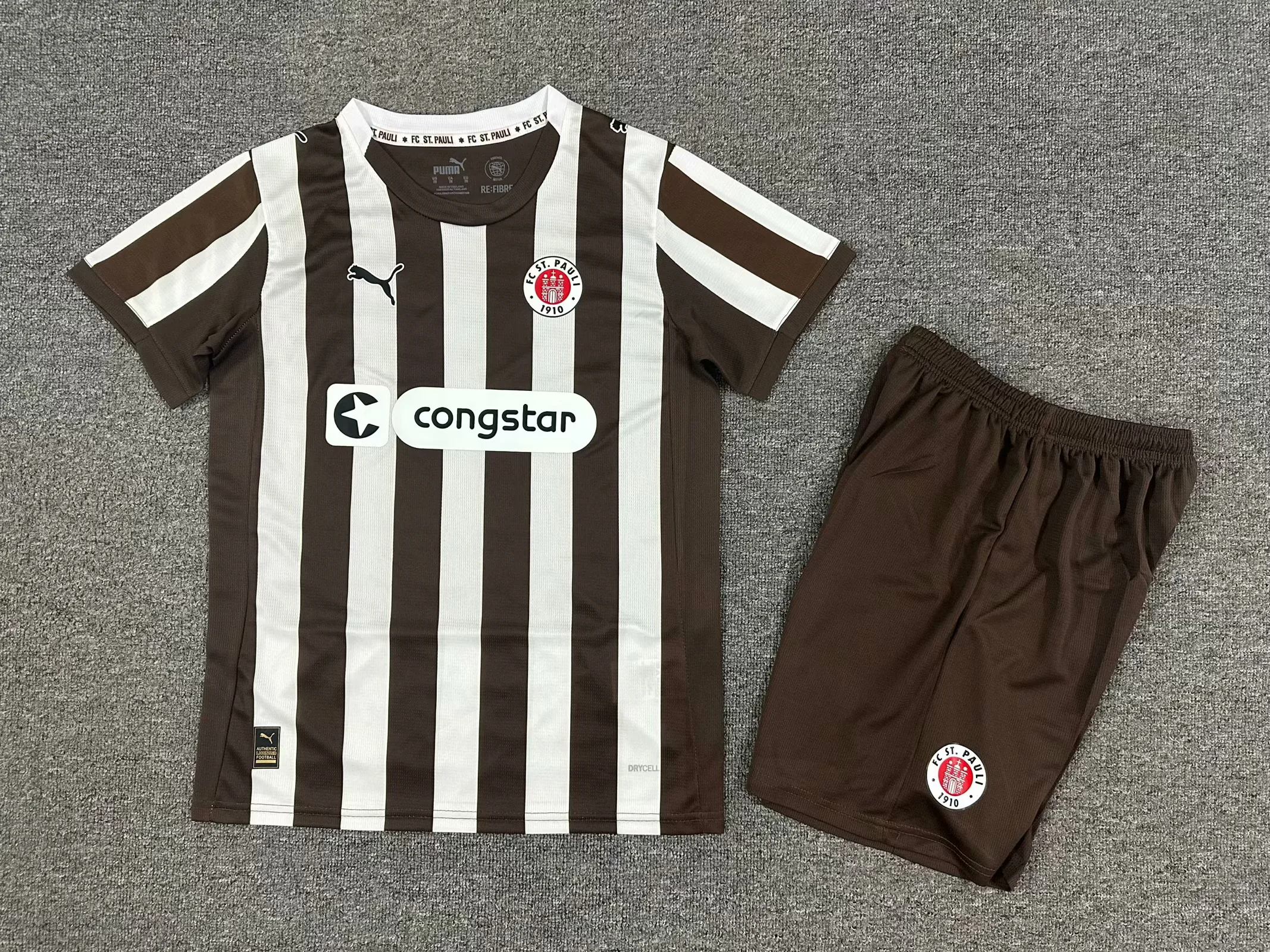 2025/2026 St Pauli Home Football Shirt Kids Size 1:1 Thai Quality