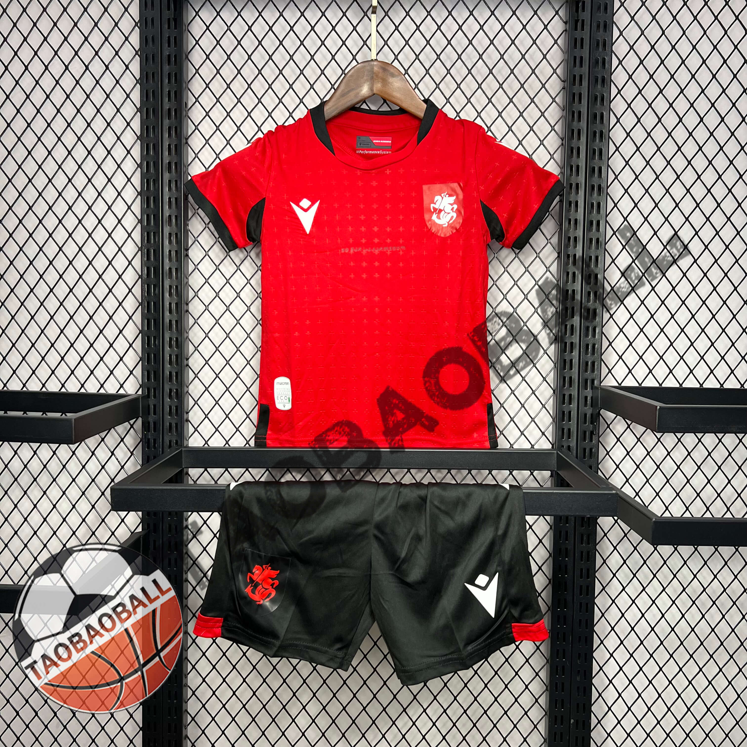 2024 Denmark Home Football Shirt Kids Size 1:1 Thai Quality