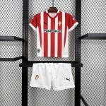 2024/2025 Sporting de Gijon Home Football Shirt Kids Size 1:1 Thai Quality