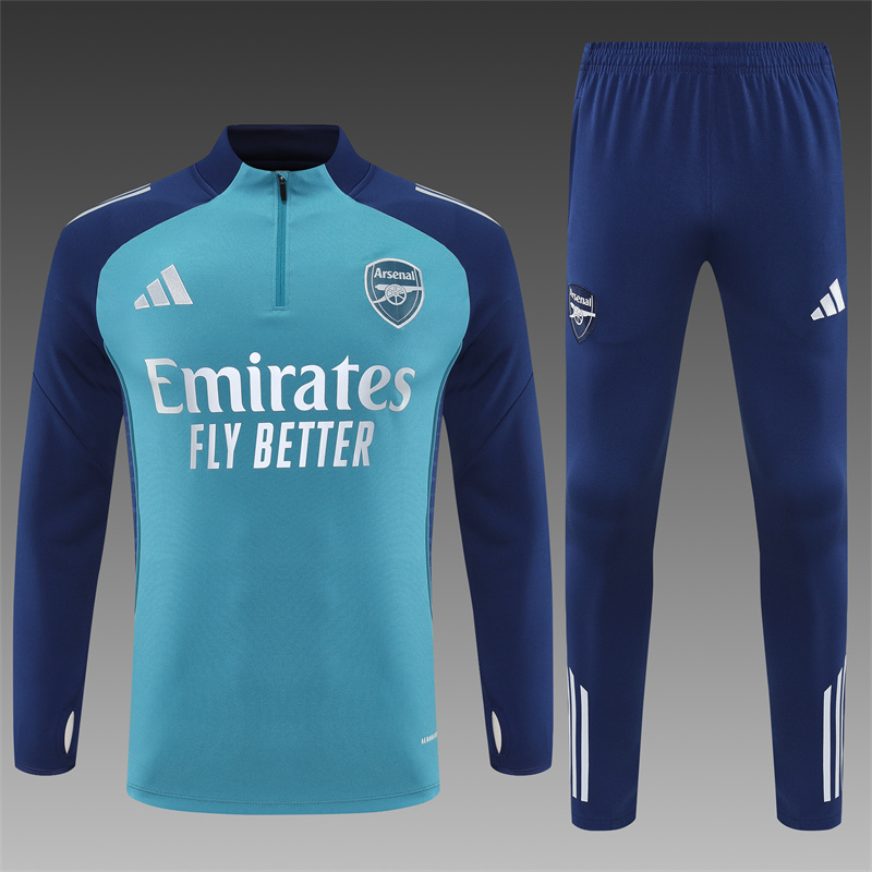2025/2026 Arsenal Half-Pull Training Suit Football Shirt 1:1 Thai Quality Set