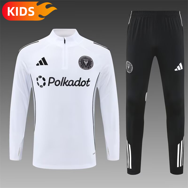 7a2f4771b97be988bd3c23a29181fed0 2025/2026 Inter Miami Half-Pull Training Wear Football Shirt Kids Size