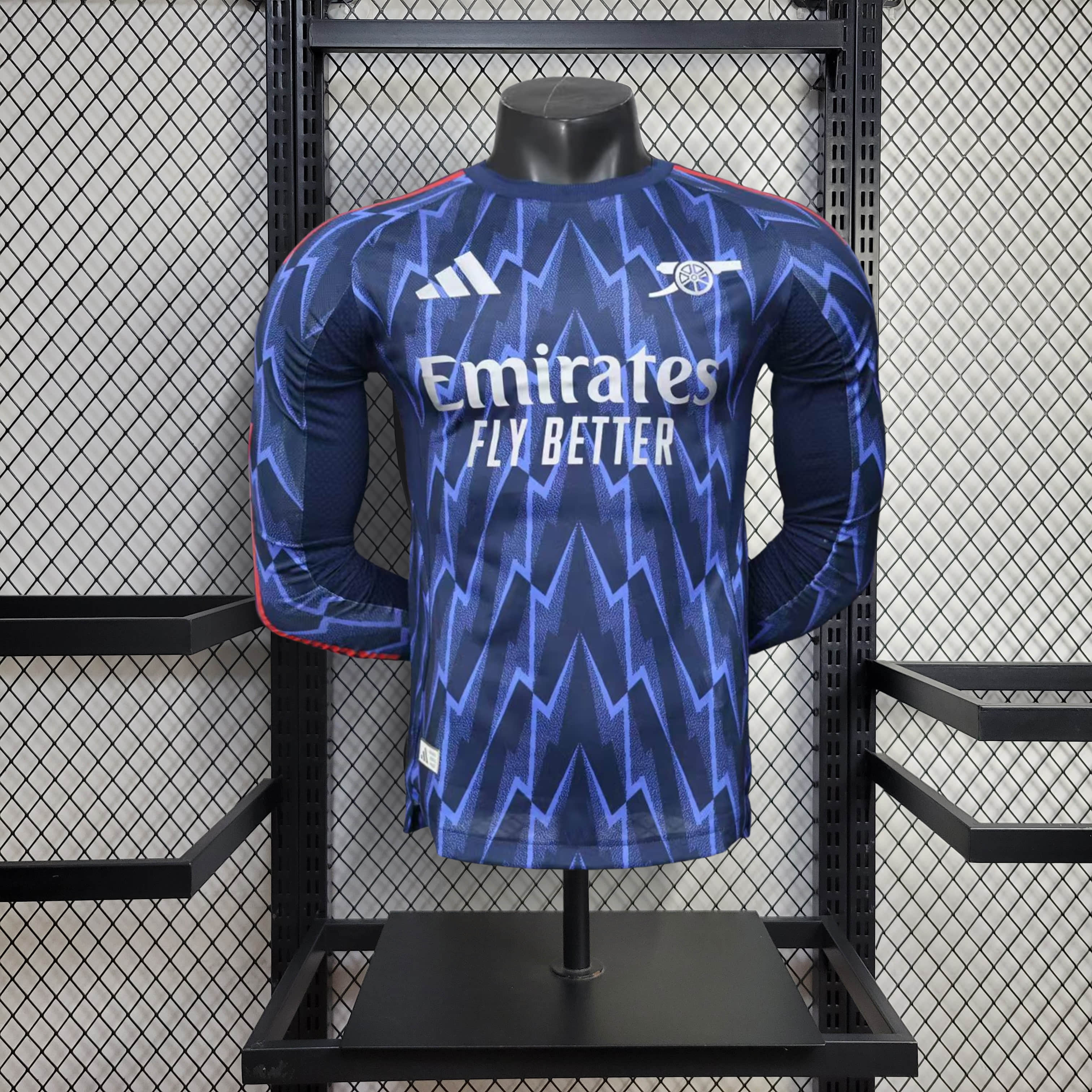 2025/2026 Long Sleeve Player Version Arsenal Away Football Shirt 1:1 Thai Quality