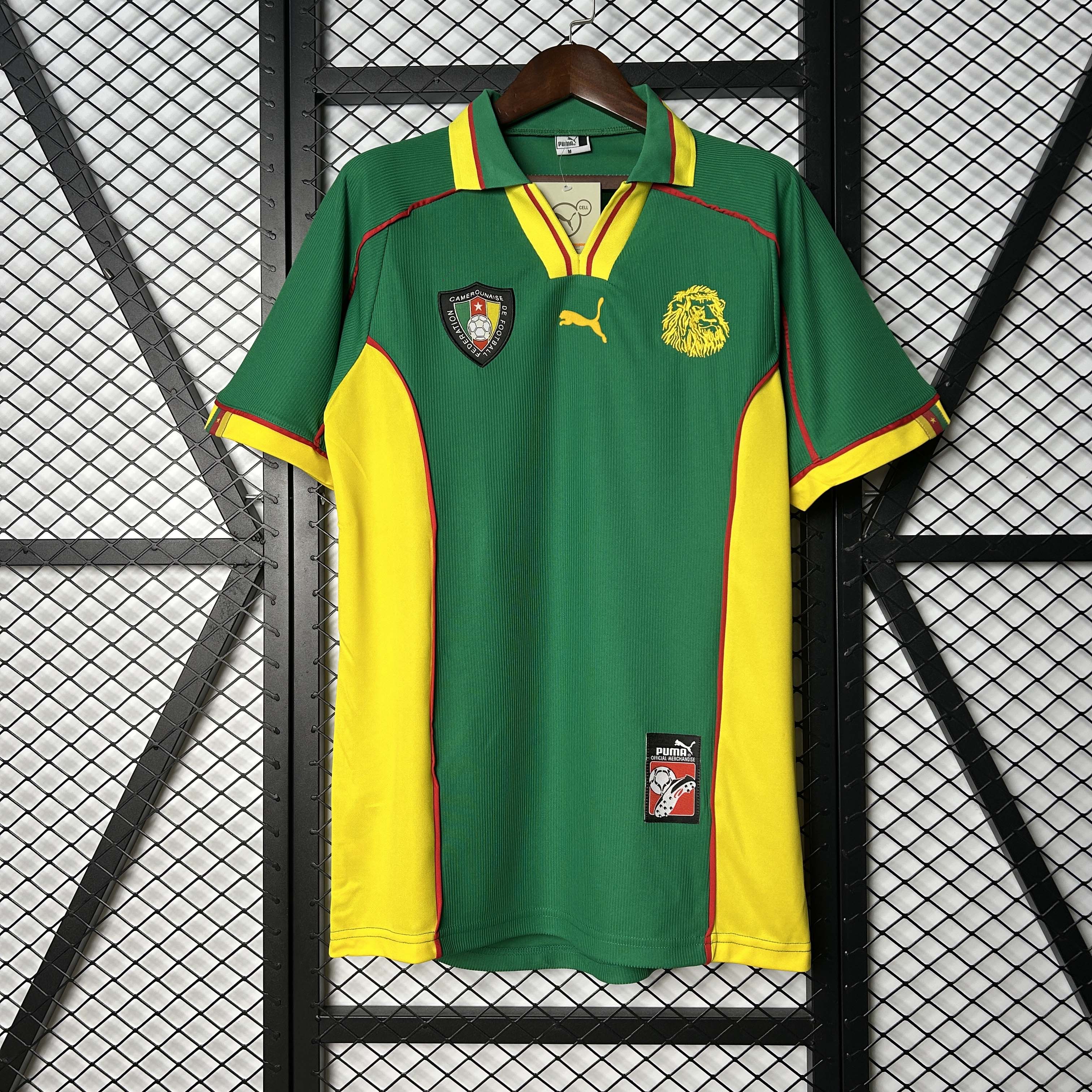 1998 Retro Cameroon Home Football Shirt 1:1 Thai Quality