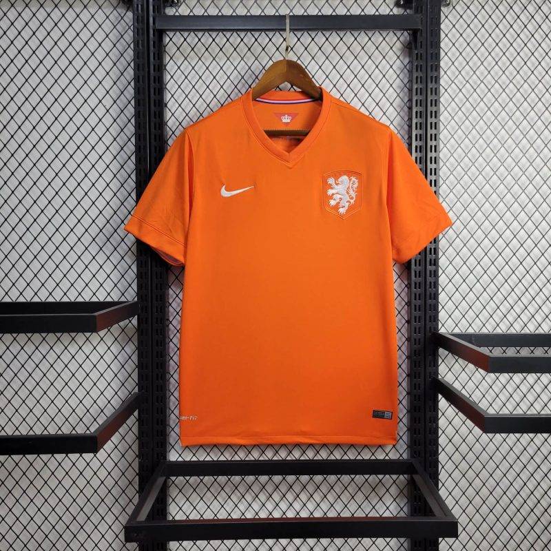 2014 Retro Netherlands Home Football Shirt 1:1 Thai Quality