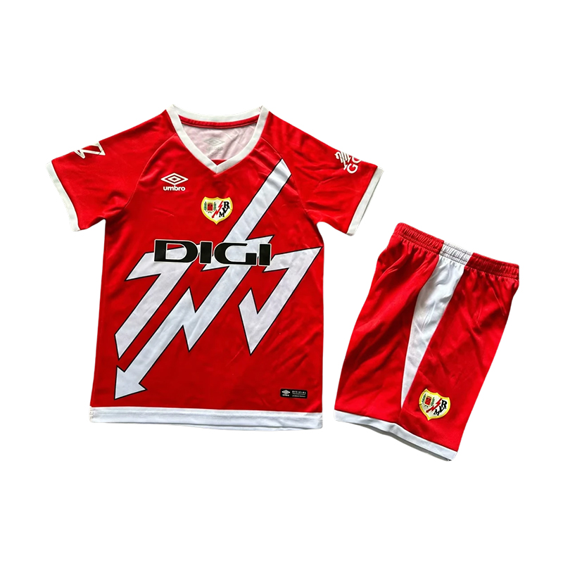 2024/2025 Rayo Vallecano Home Football Shirt Kids Size 1:1 Thai Quality
