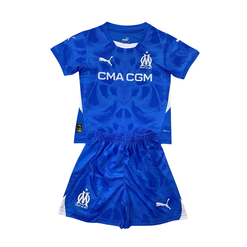 2024/2025 Olympique Marseille Goalkeeper Football Shirt Kids Size 1:1 Thai Quality